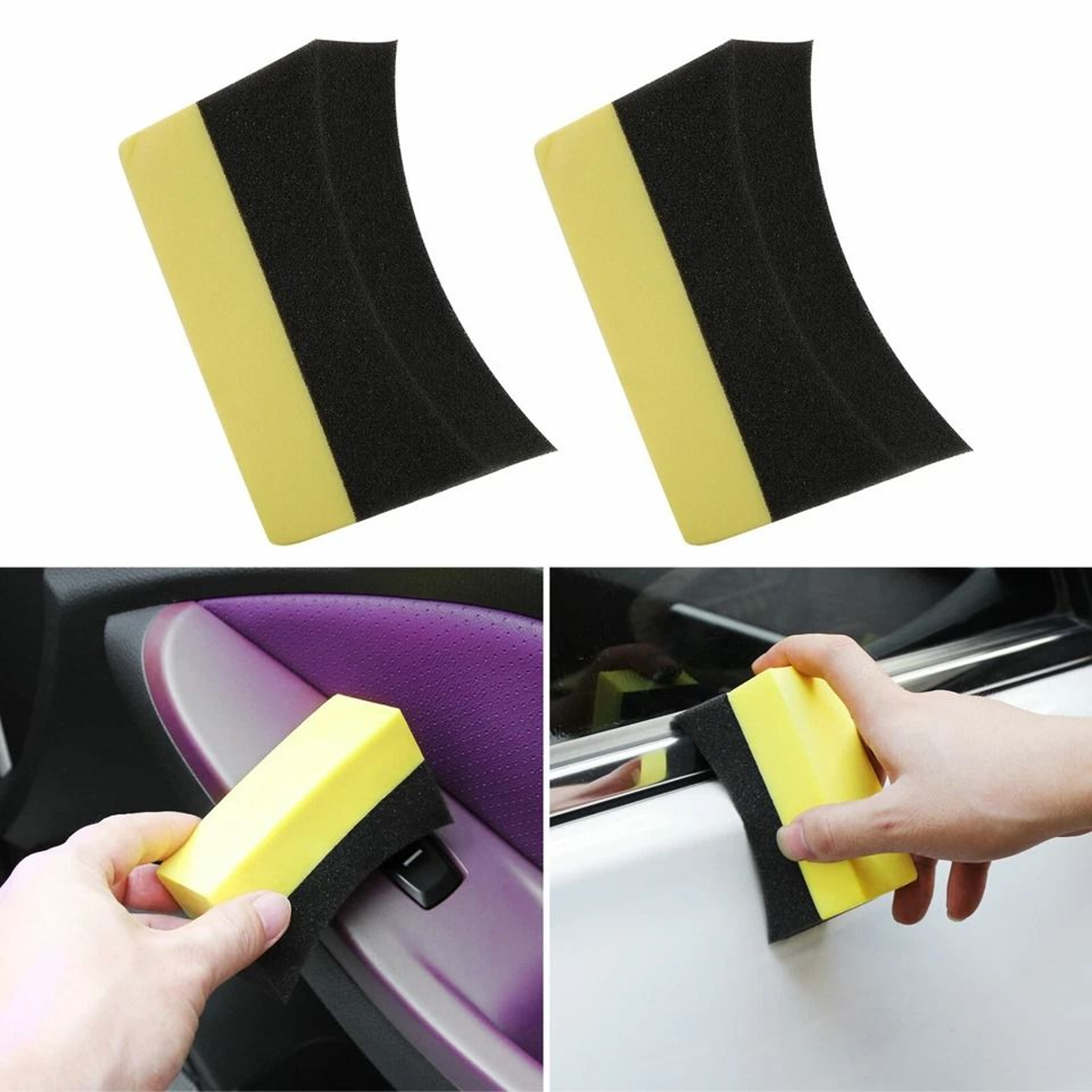 Tire Dressing Applicator Pads Car Contour Sponge For Gloss Shine And Protectant Reusable Auto Detai 4