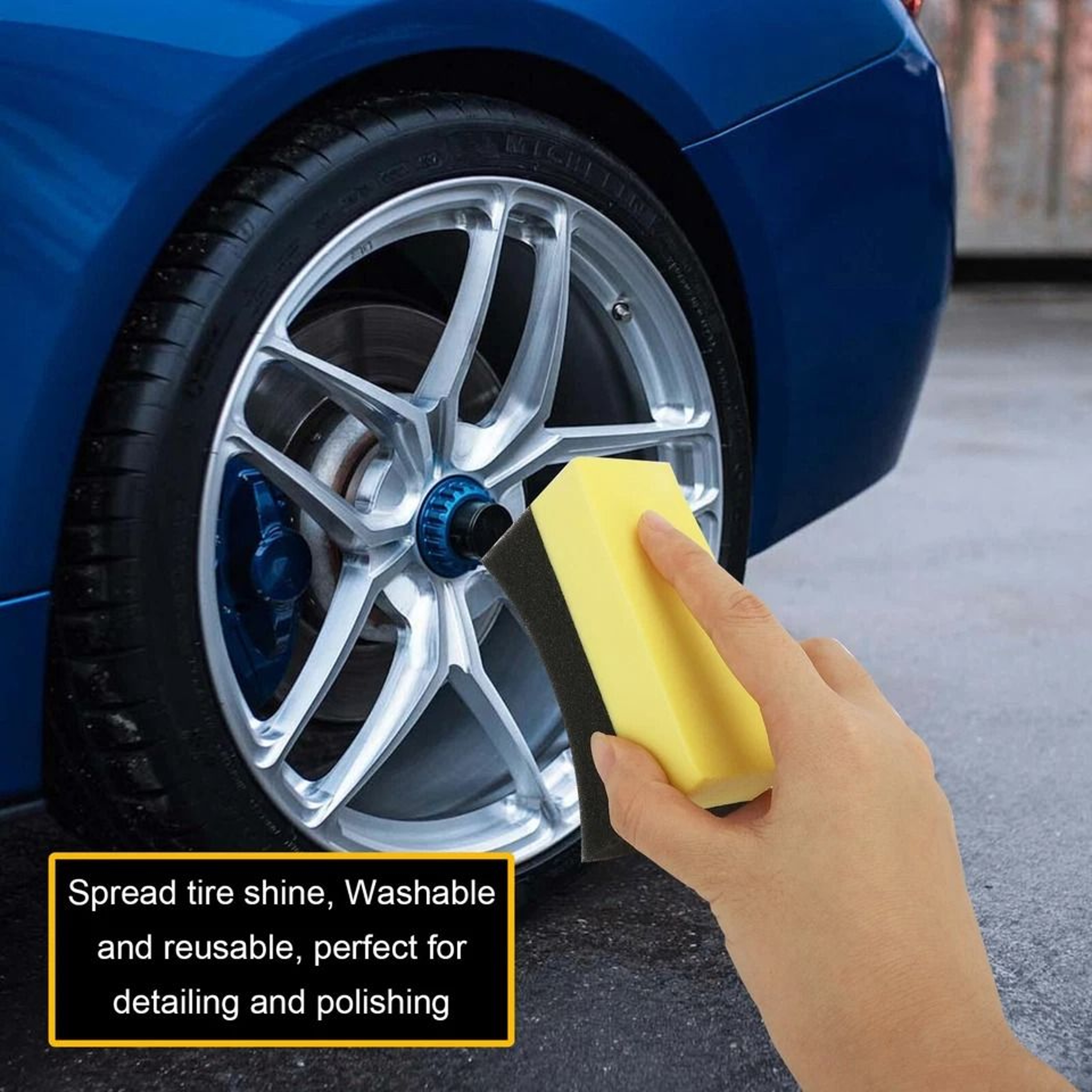 Tire Dressing Applicator Pads Car Contour Sponge For Gloss Shine And Protectant Reusable Auto Detai 5
