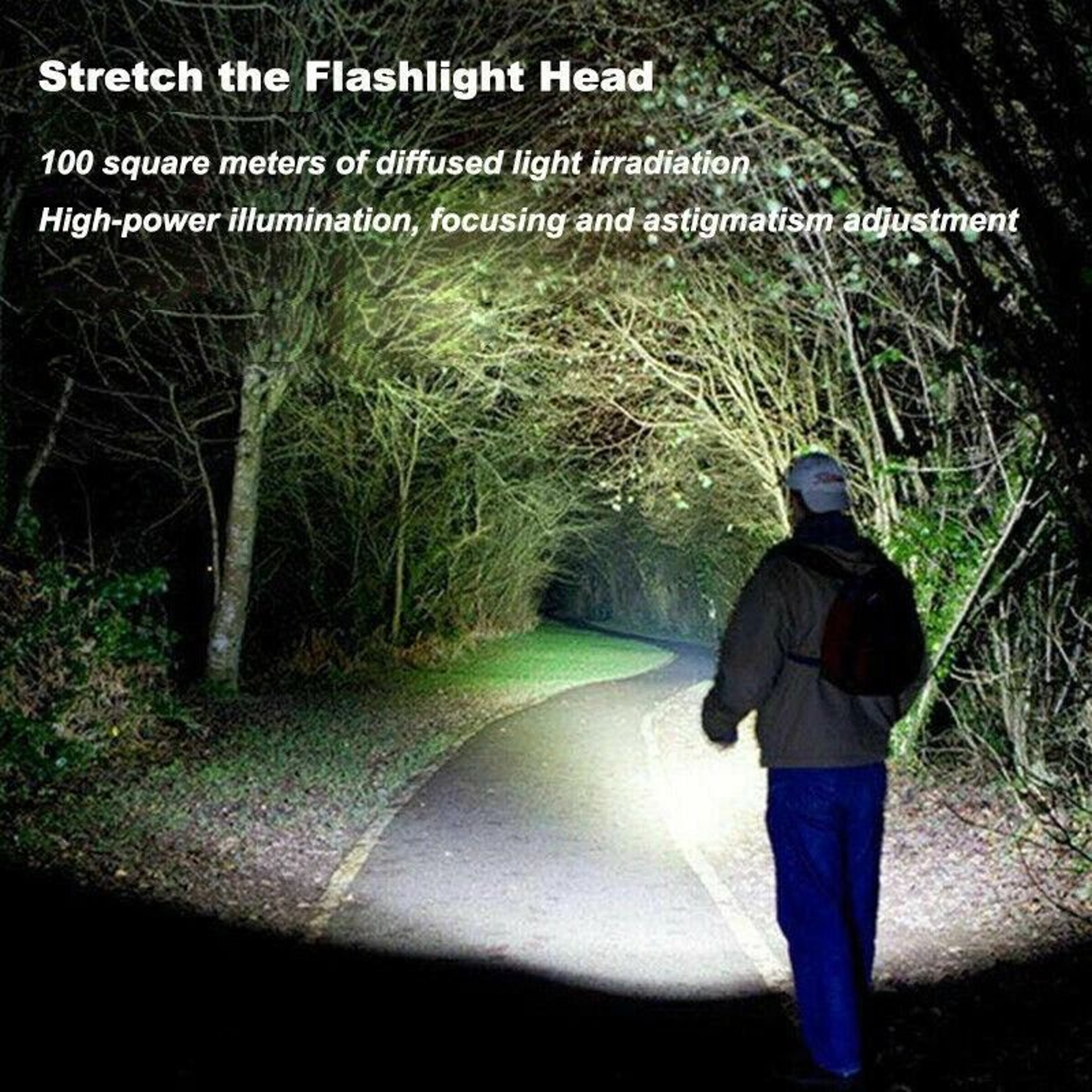 Super Bright Tactical Flashlight USB Rechargeable  Battery Waterproof LED Torch 7