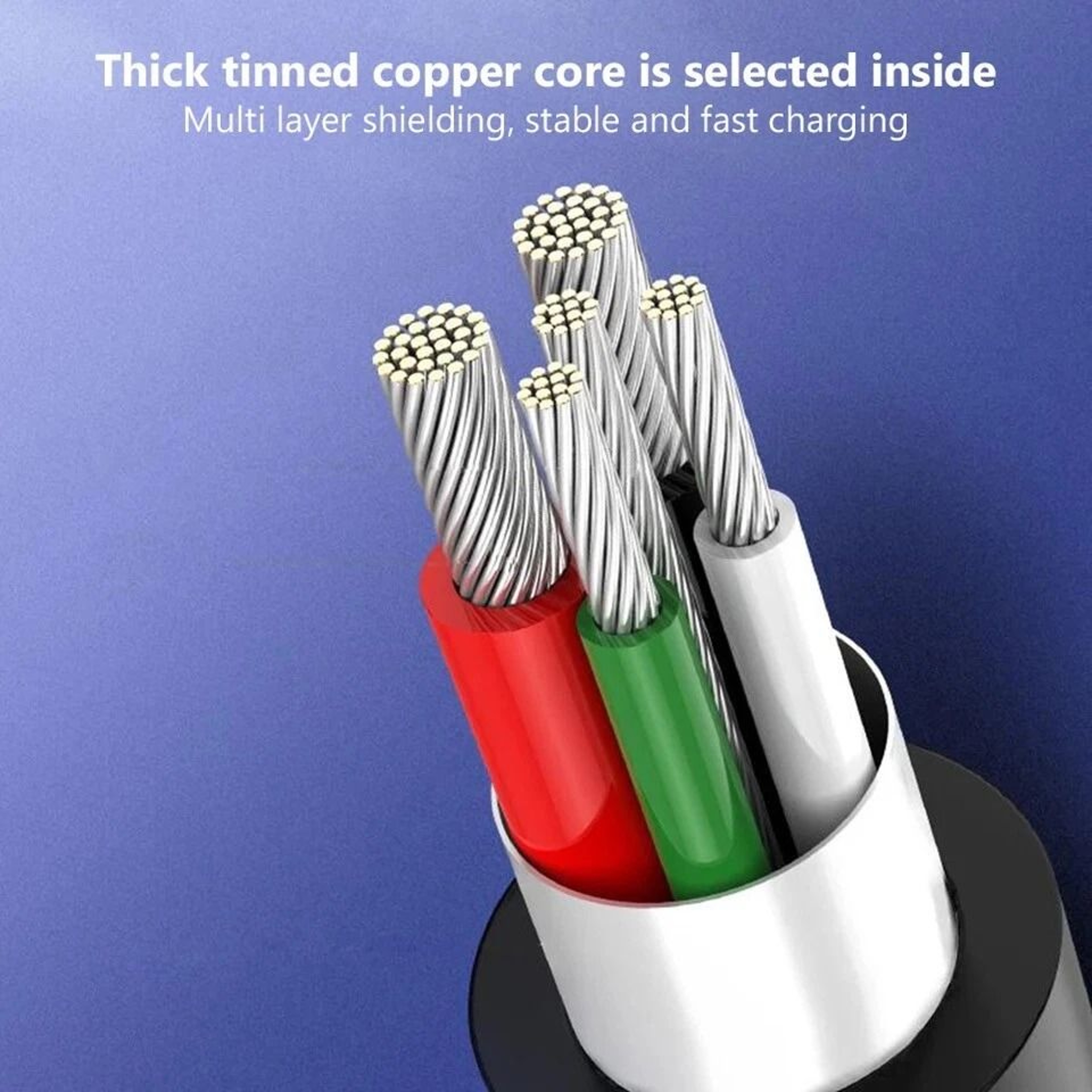 USB C To USB A Fast Charging Cable Quick Charger  Sync Cord For Mobile Devices 8