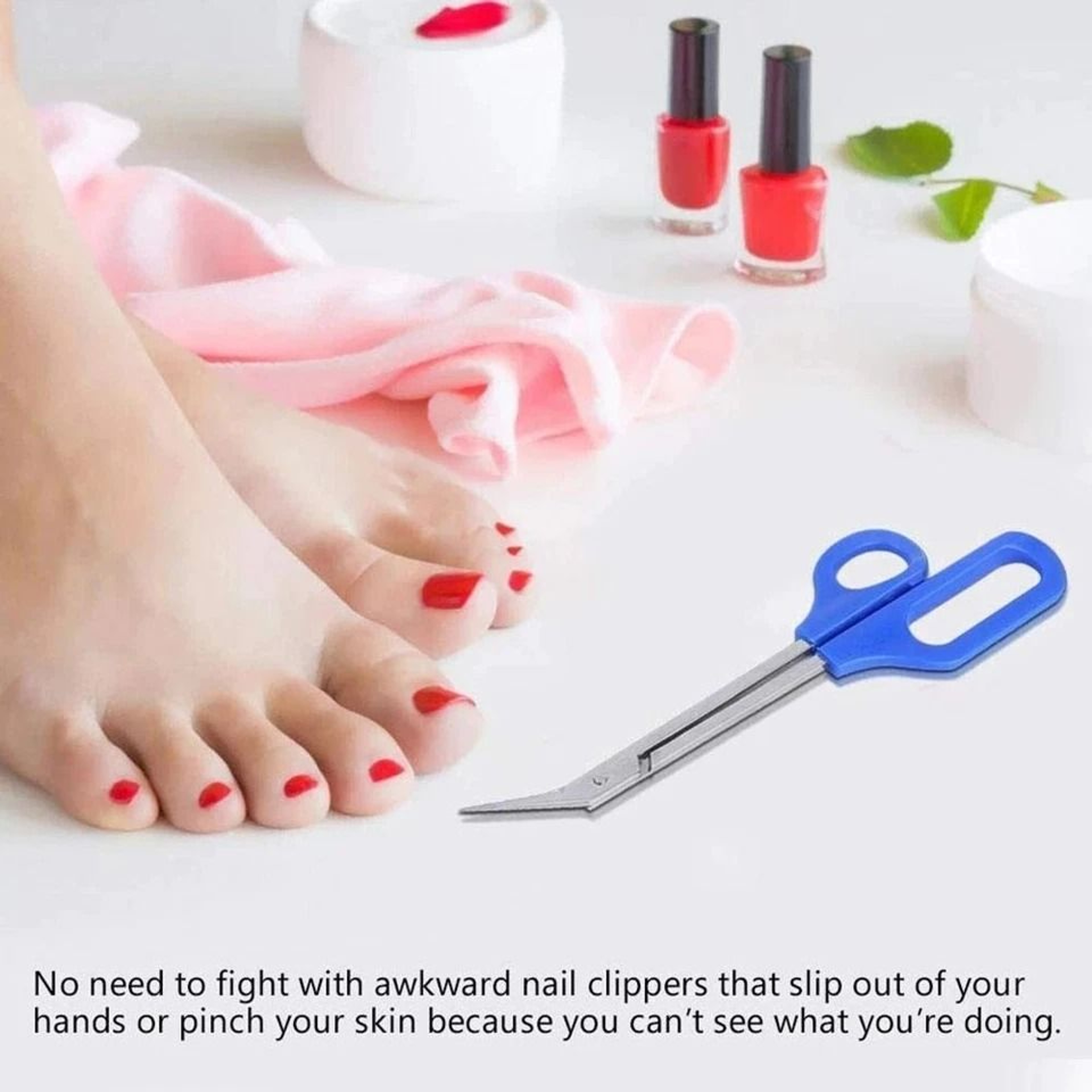 Toe Nail Cutter Easy Grip Long Handled Toenail Scissors Clippers Nippers For Comfortable Toenail Ca 1