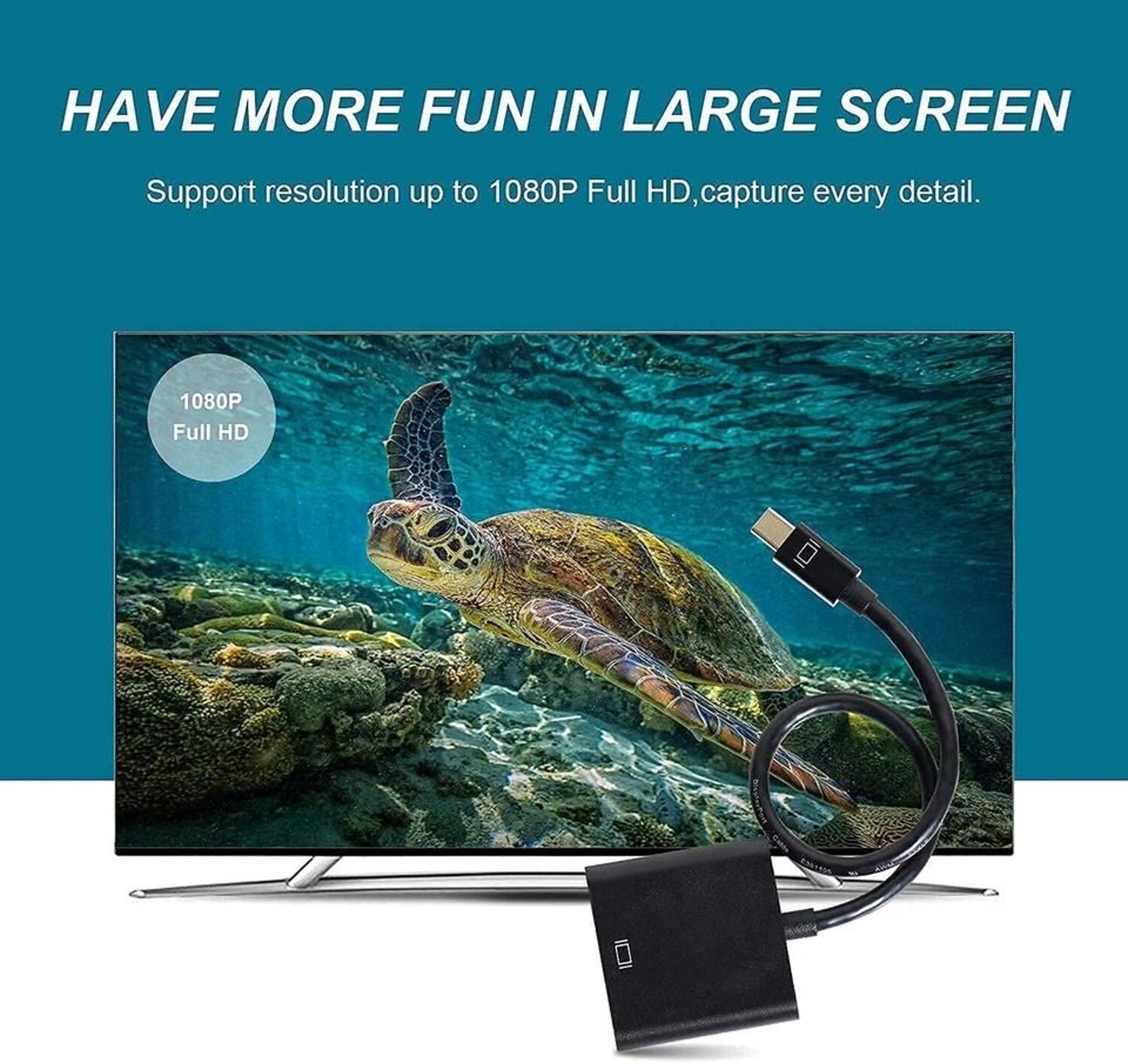 Display Port To DVI Adapter Cable For Laptop 3