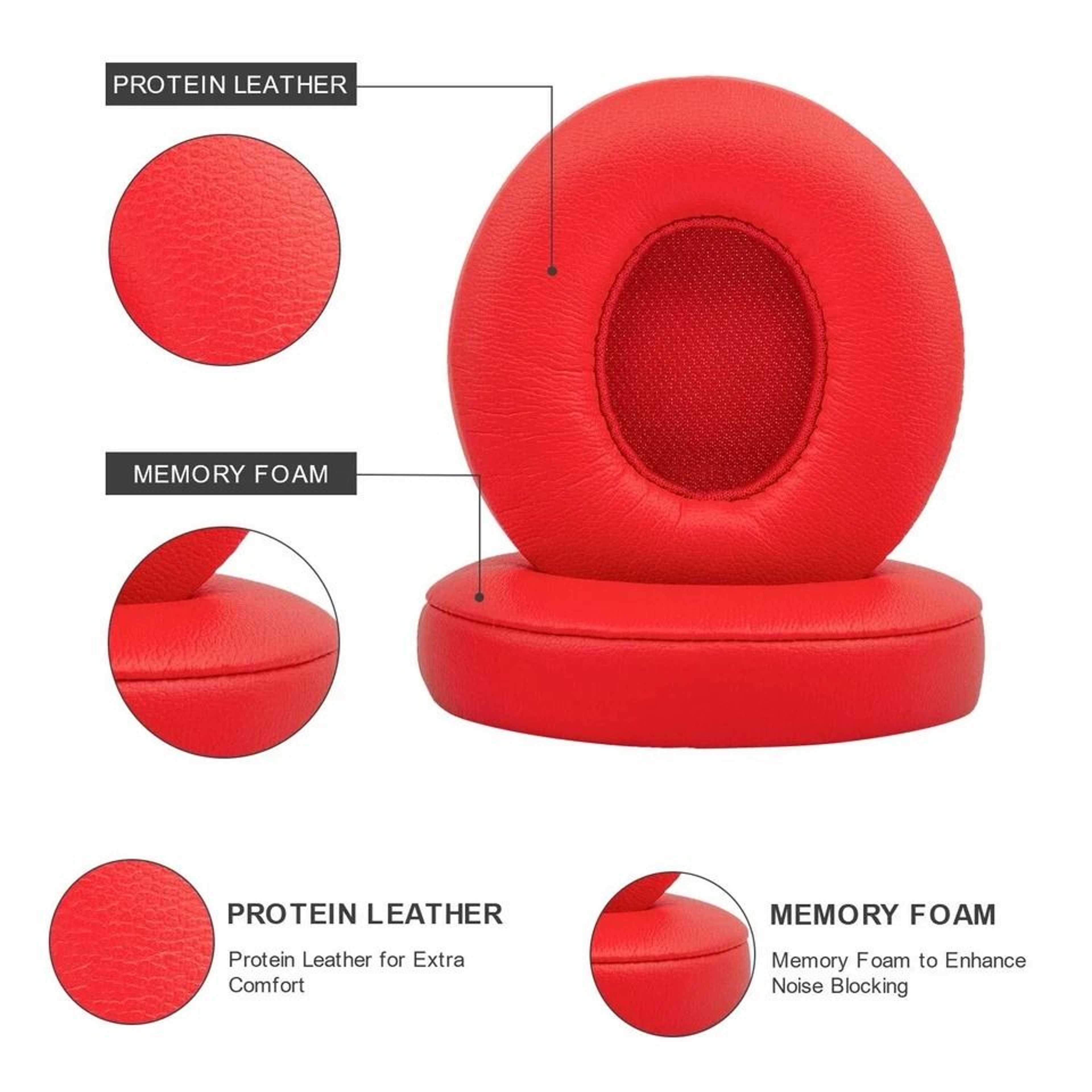 Replacement Ear Pads Cushion For Beats Soft Comfortable Fit 4