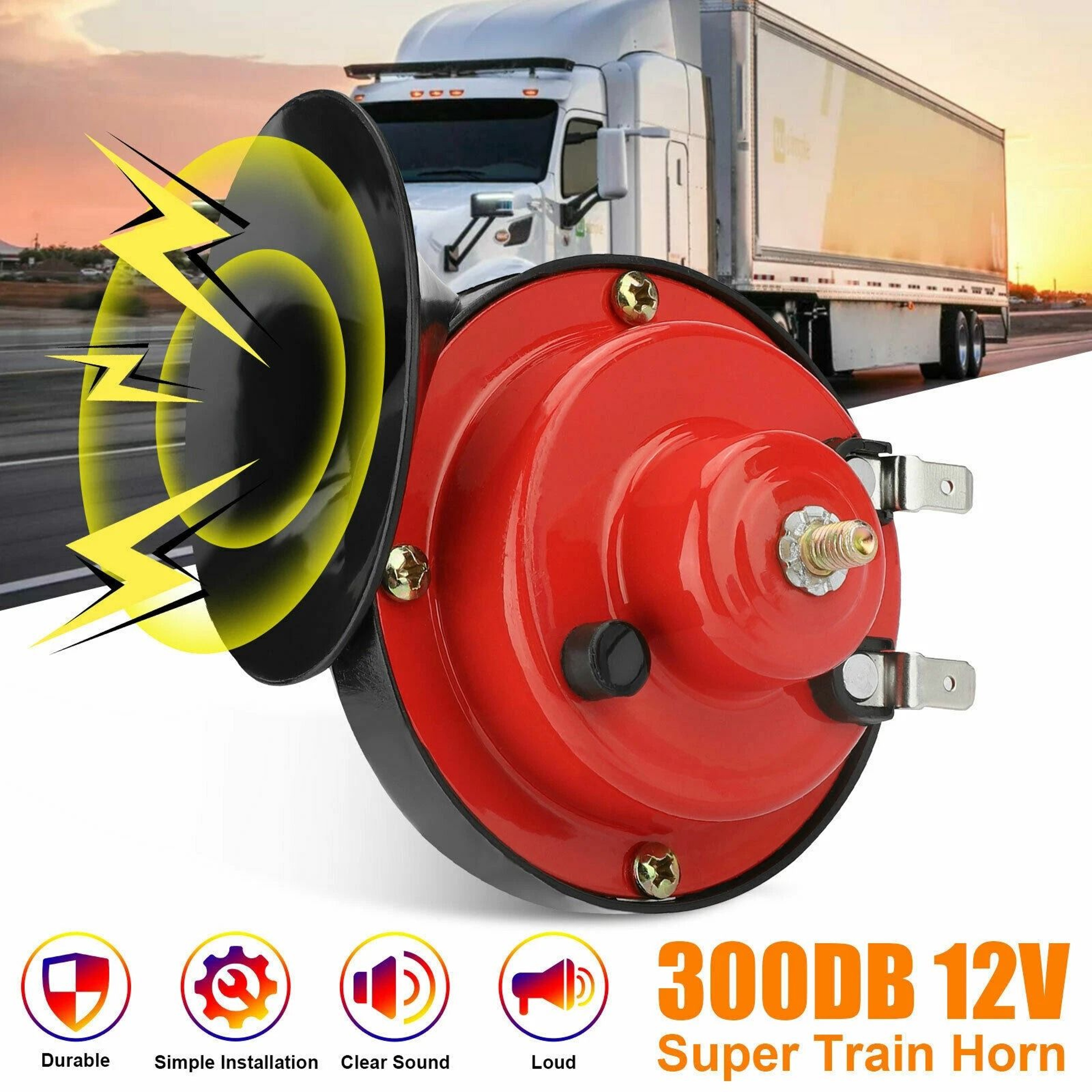 Super Train Horn For Trucks SUVs Boats And Motorcycles Universal Horn Kit 8