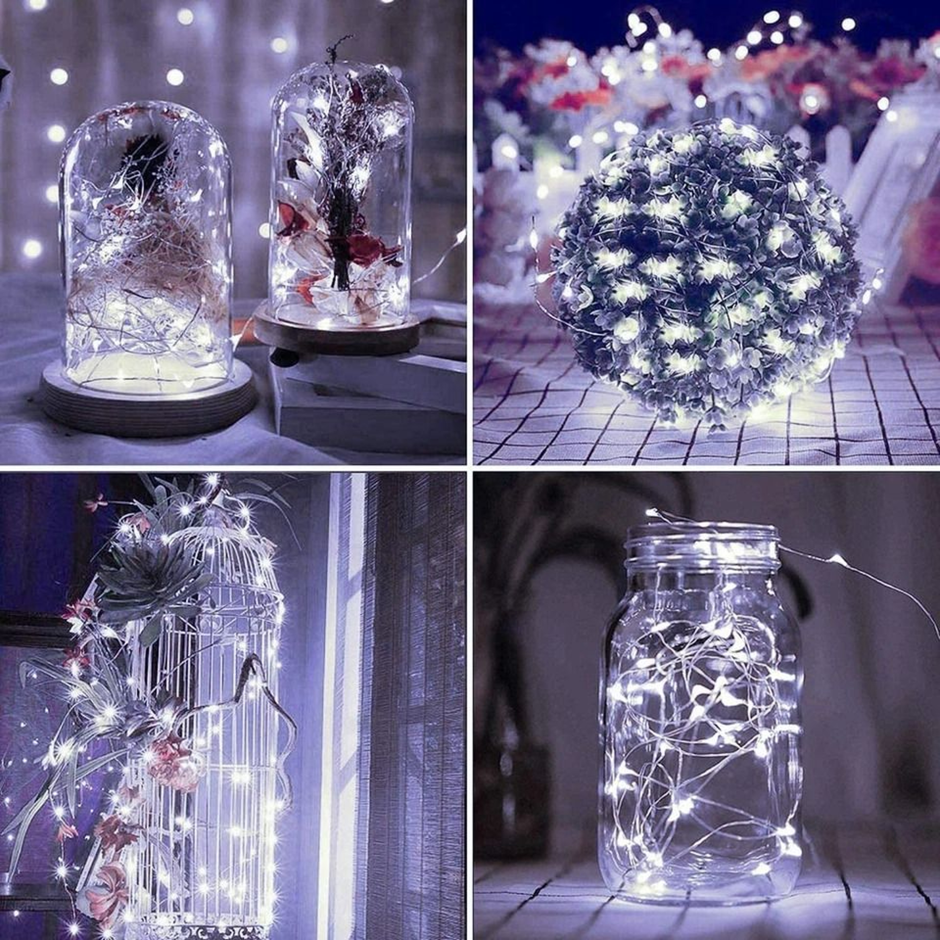 Outdoor Solar Fairy String Lights Waterproof Copper Wire LED For Garden Patio Or Porch Decor 1