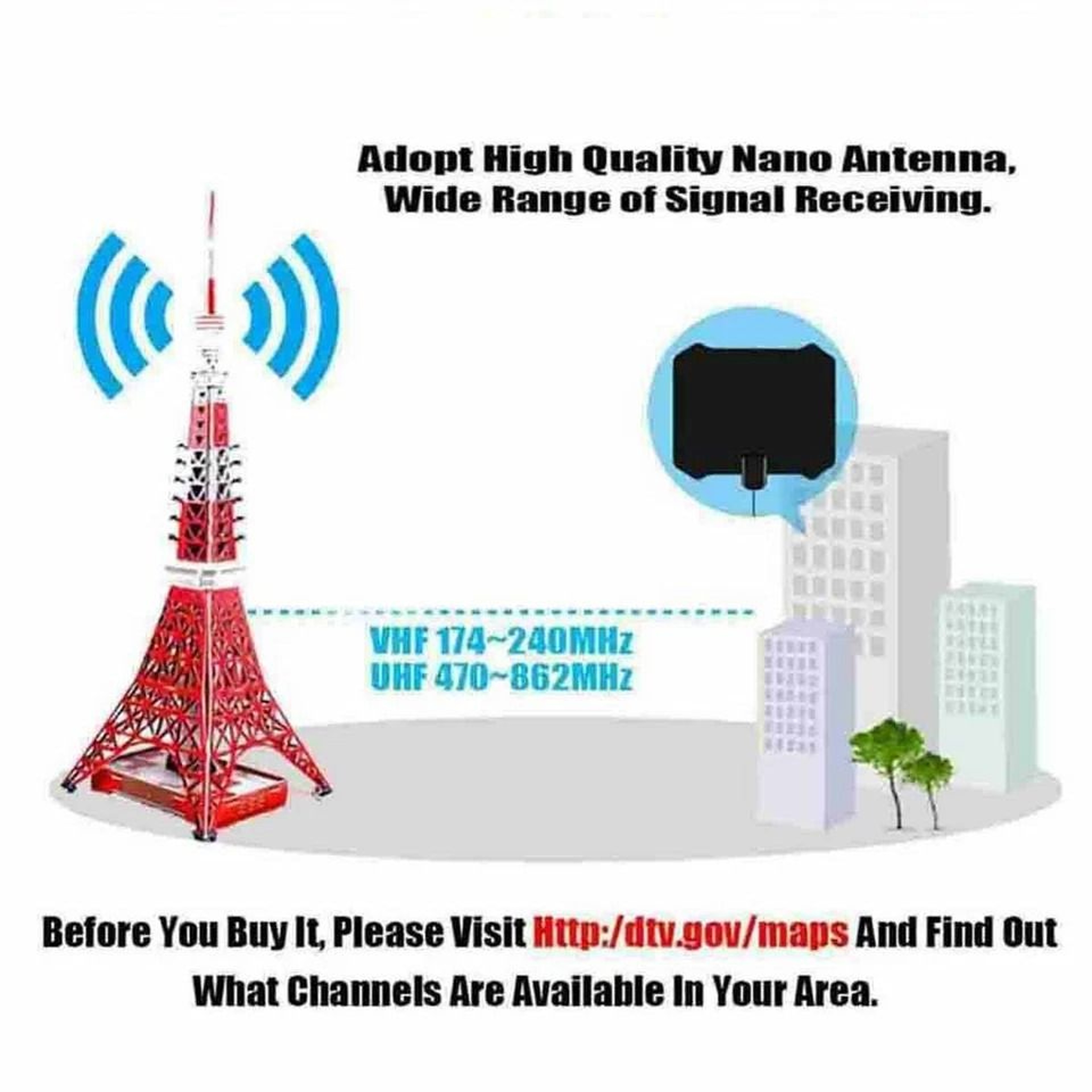 Digital TV Antenna Indoor Amplifier 5