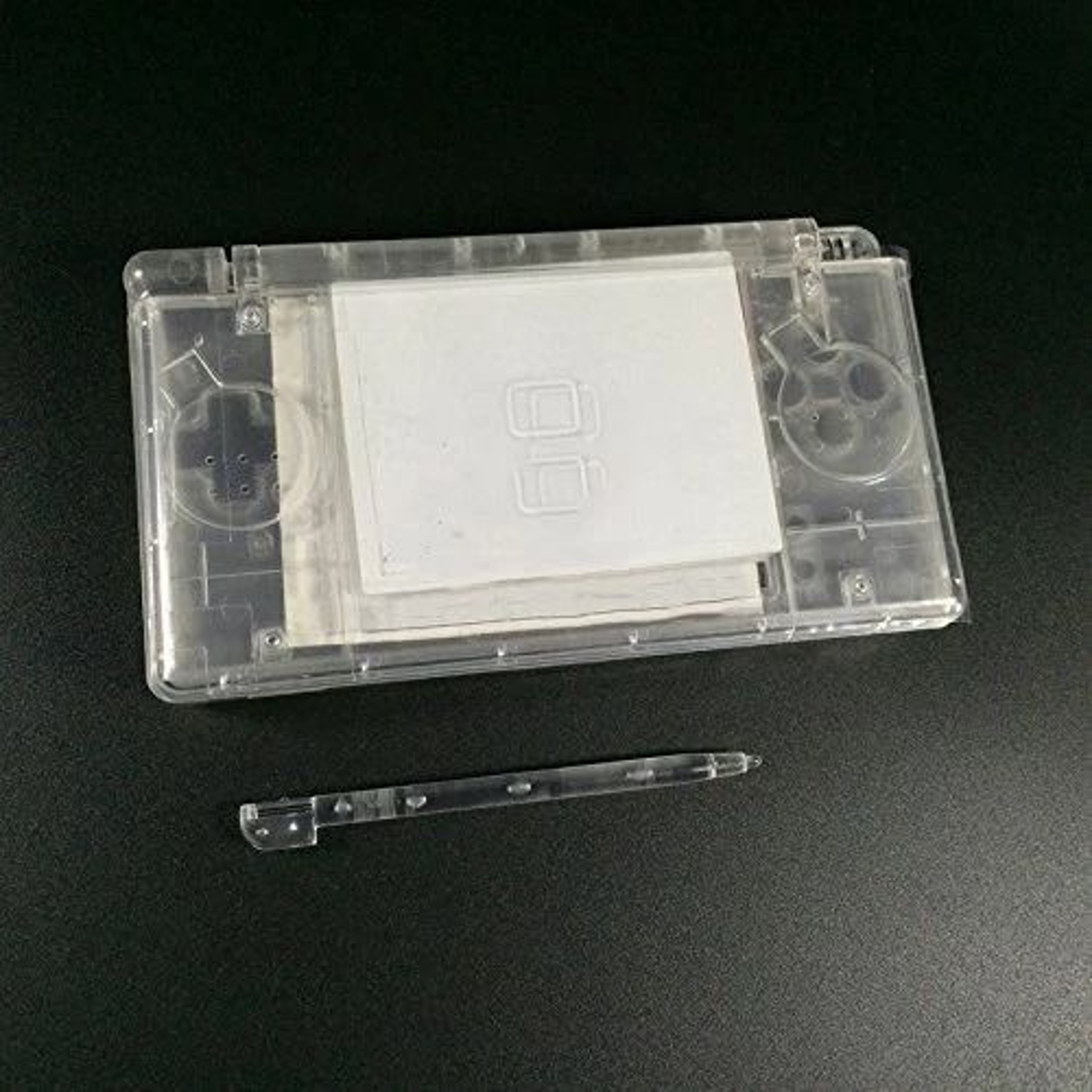 Full Replacement Housing Shell DS Lite Clear LCD Lens Buttons And Screws Set 3