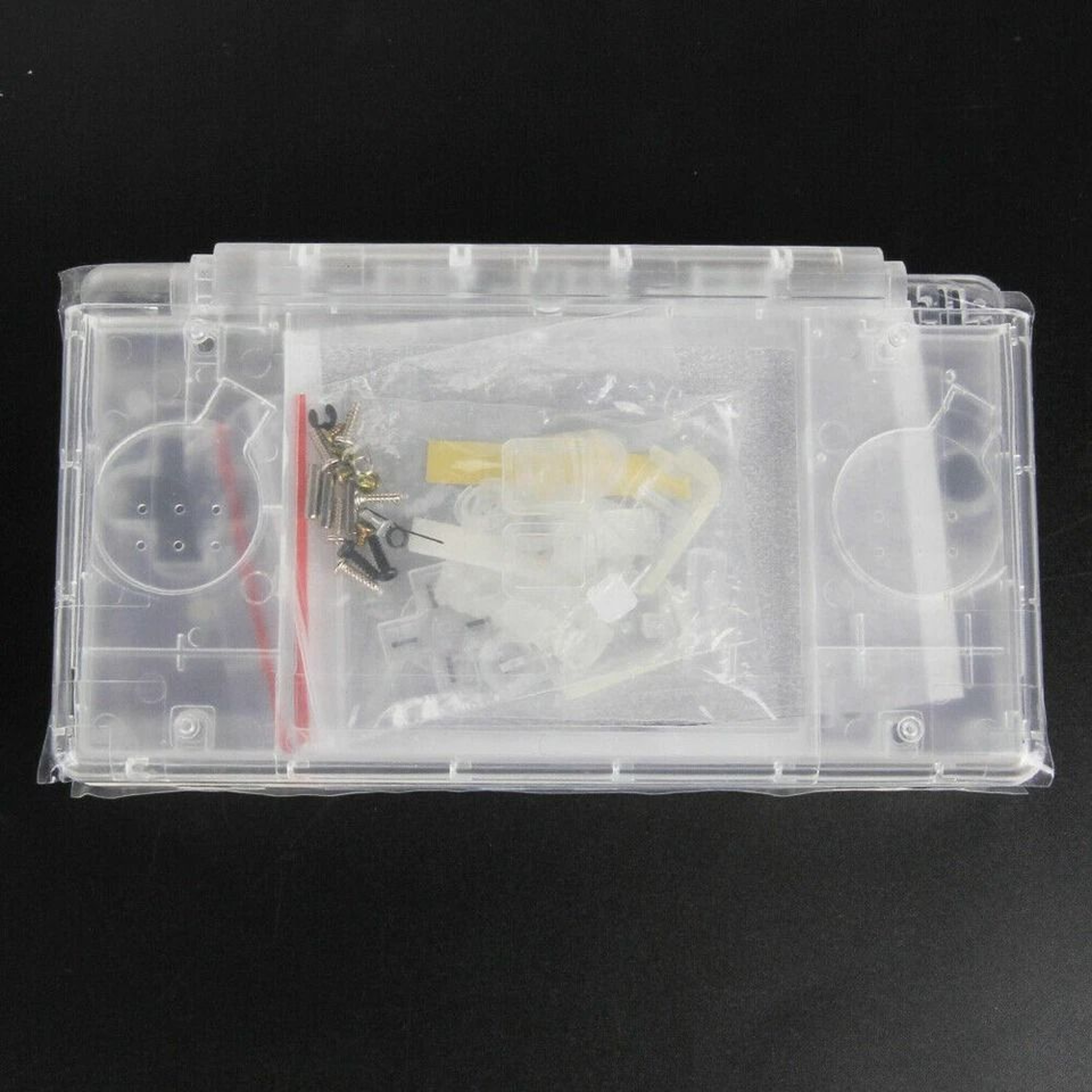 Full Replacement Housing Shell DS Lite Clear LCD Lens Buttons And Screws Set 8