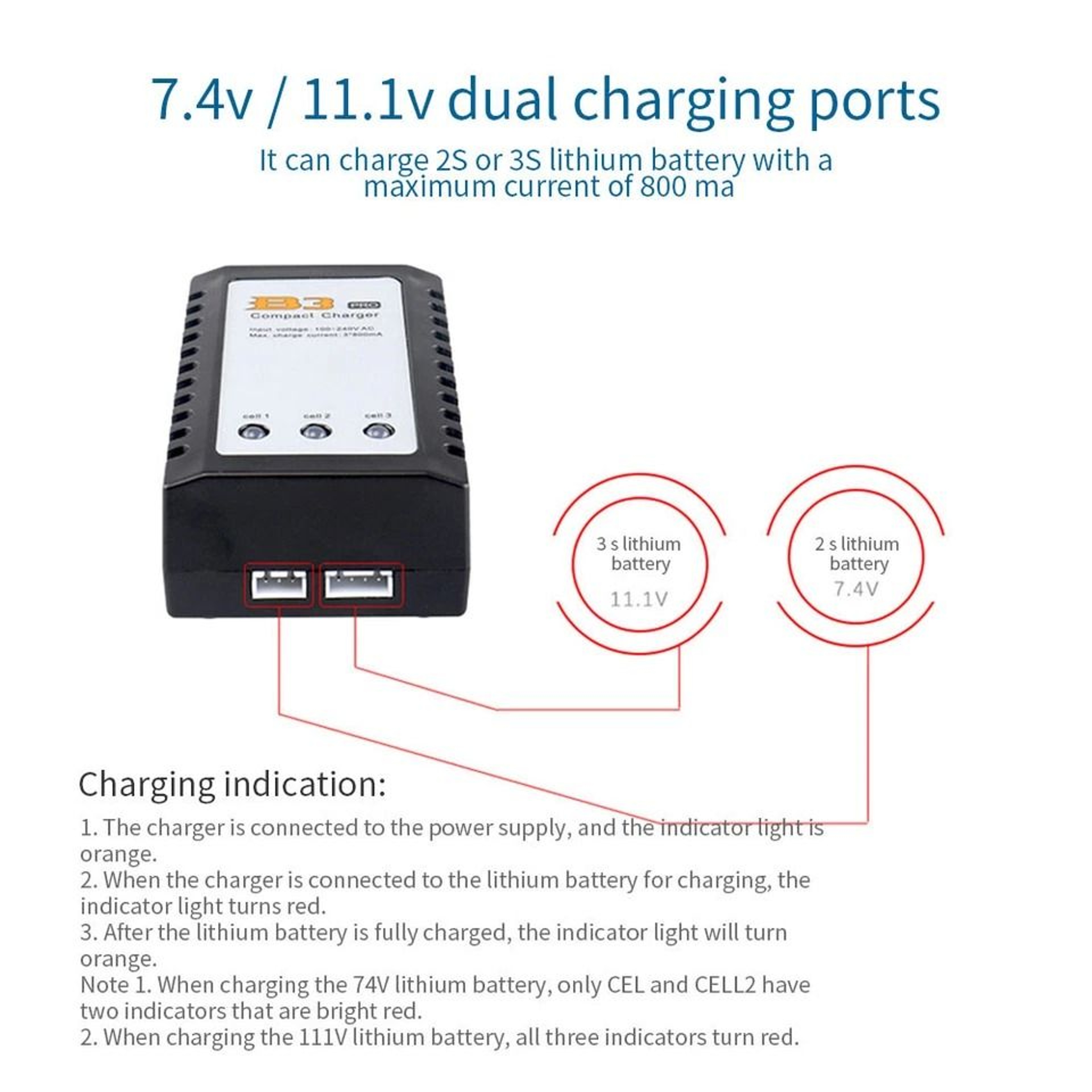 B3 LIPO Battery Charger Durable  Efficient 4
