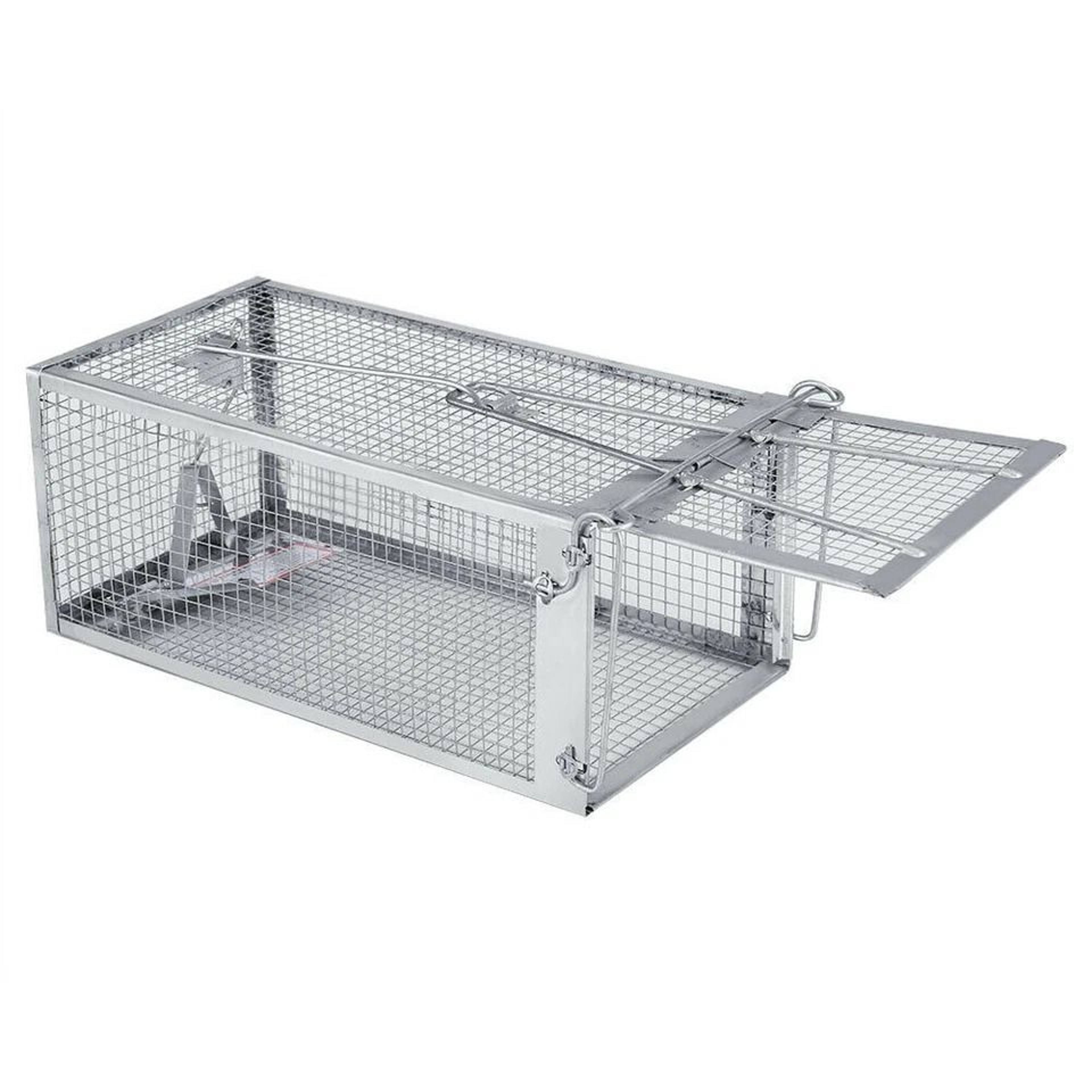 Humane Live Catch Rat Trap Easy Set Up Reusable Rodent Cage With High Sensitivity Trigger 2