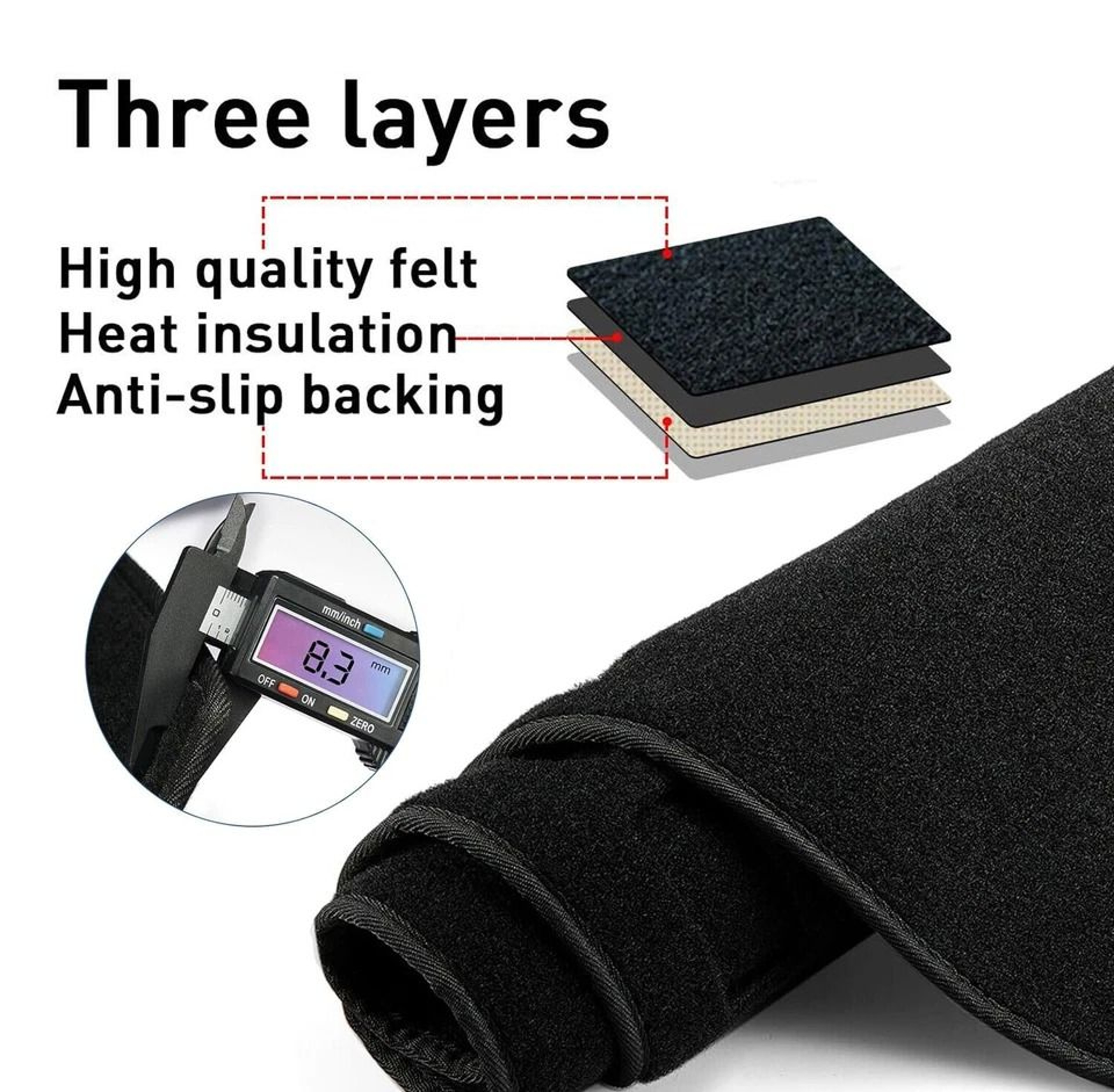 Dashboard Pad Dash Cover Mat UV Protective And NonSlip 10