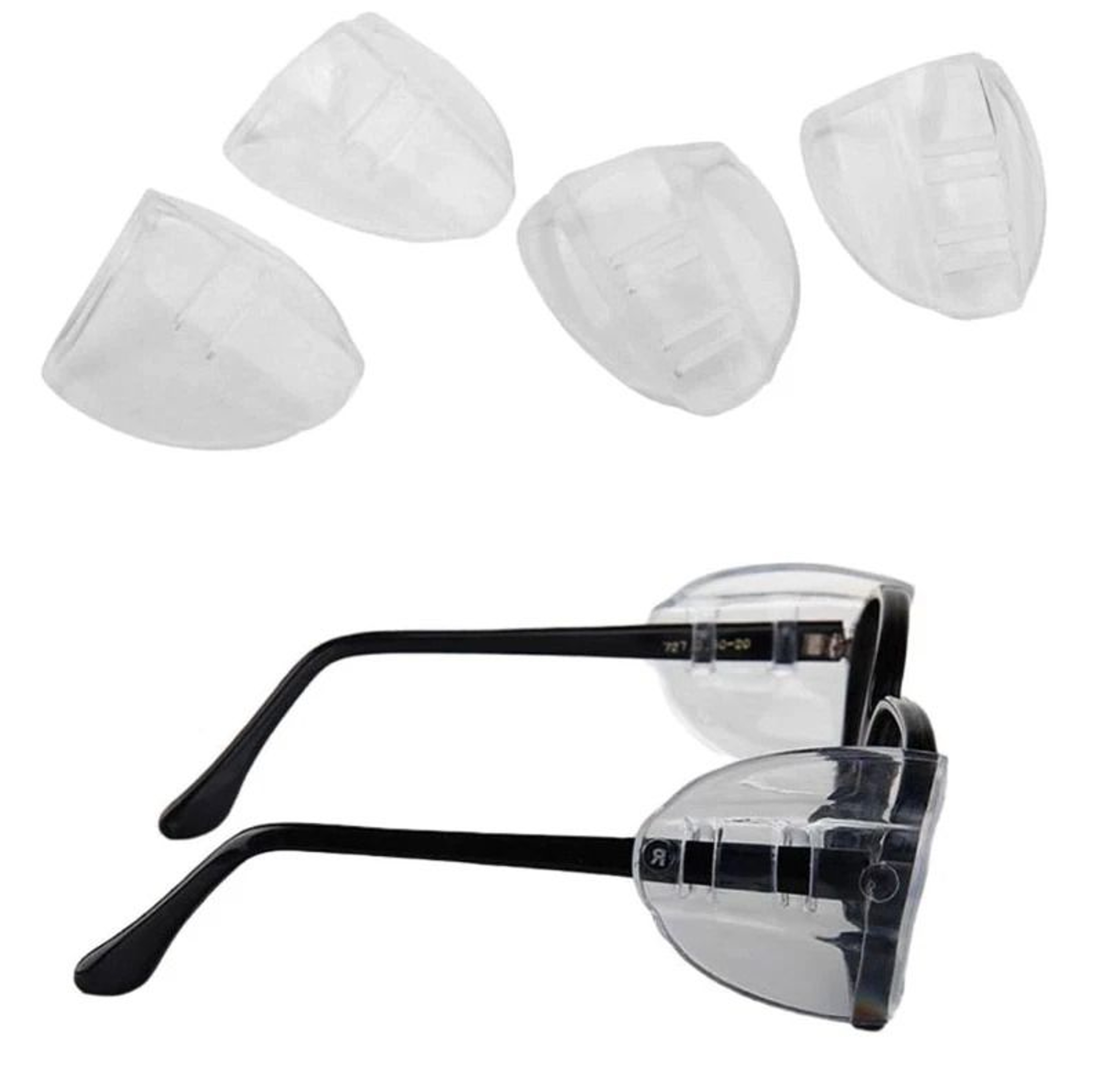 Universal Safety Side Shields For Glasses Slip On Eye Protection For Glasses With Temples 8