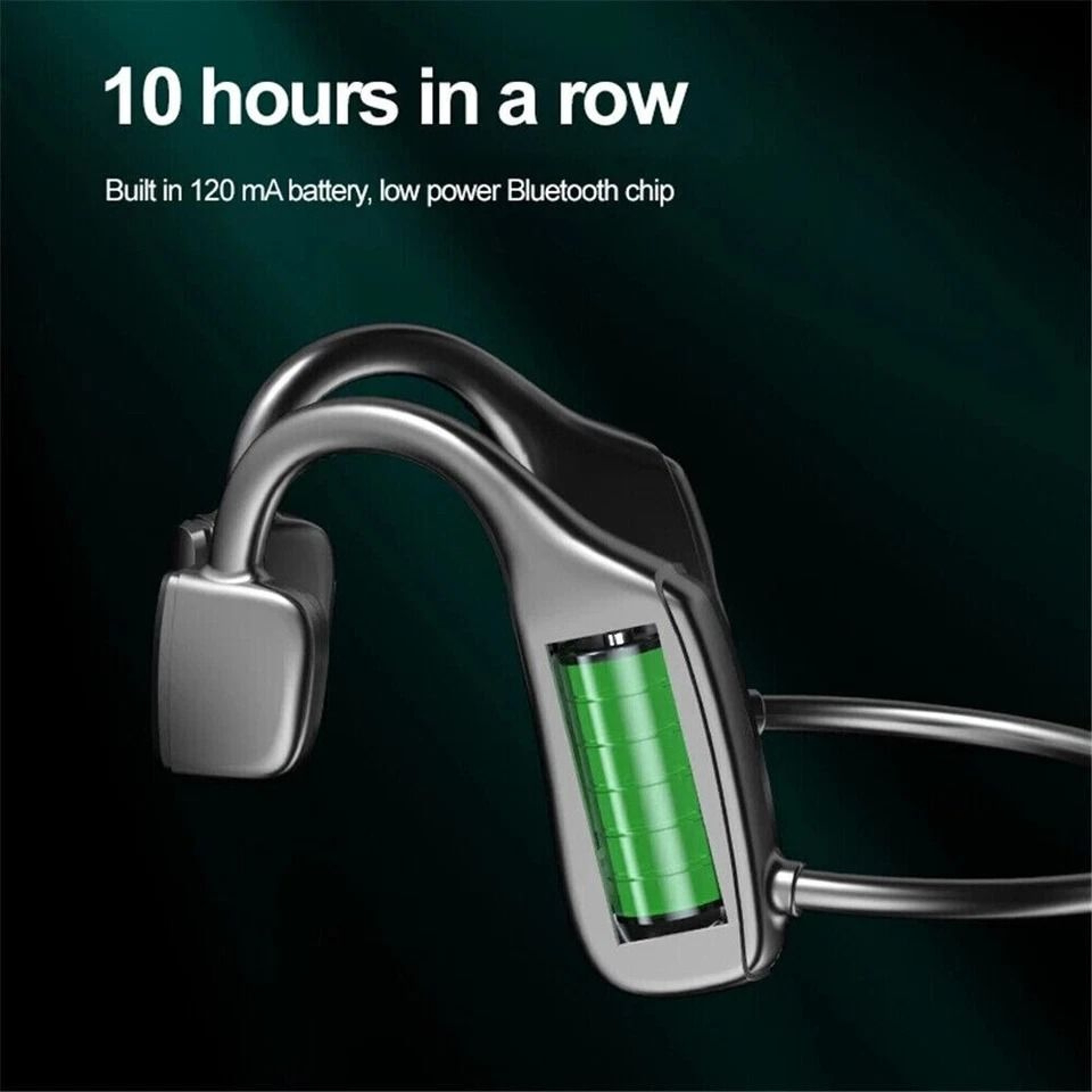 Bone Conduction Headphones Bluetooth Wireless Headset For Outdoor Sports Waterproof Ergonomic Earbu 2