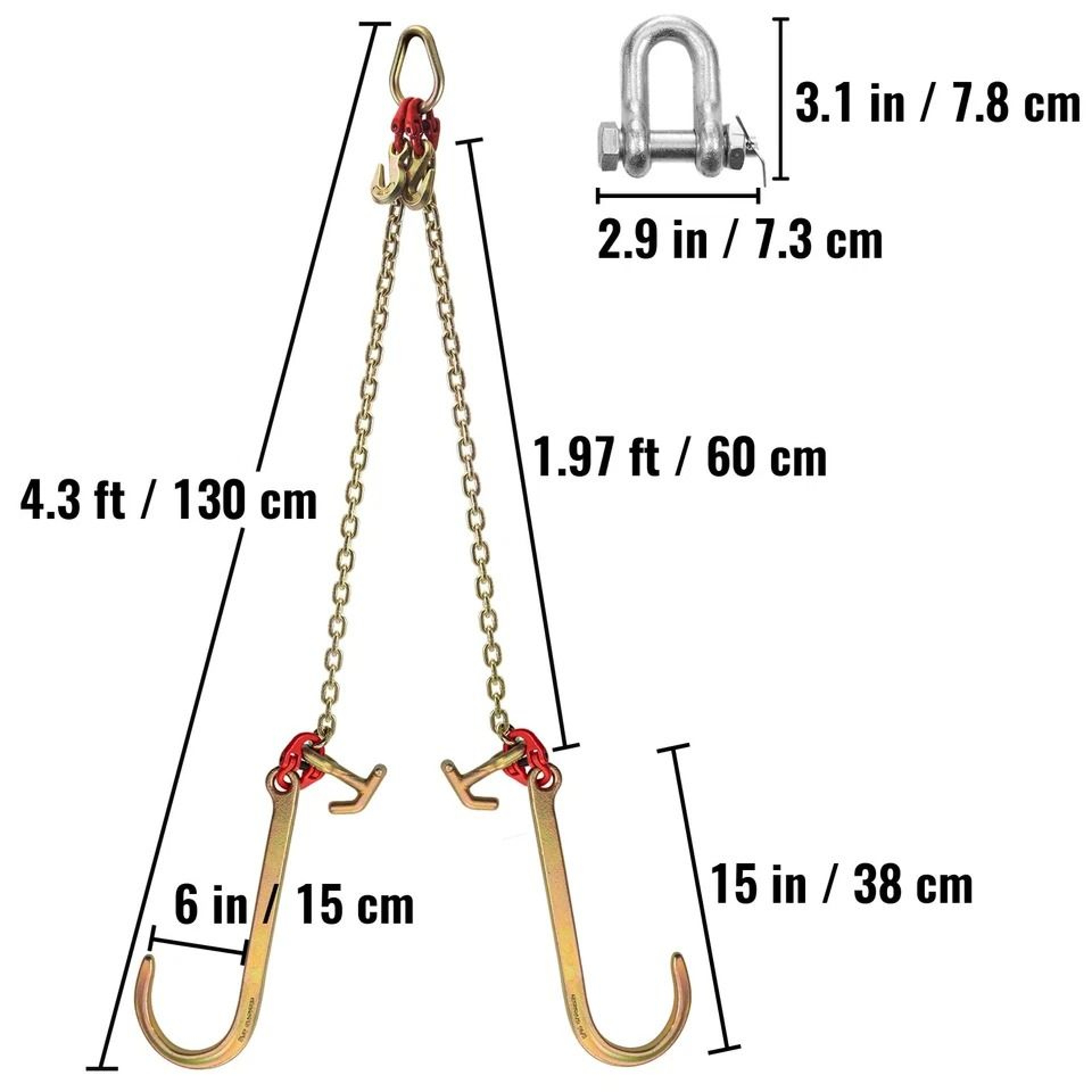 Heavy Duty Tow Chain Grab Hook For Wrecker Trucks 3