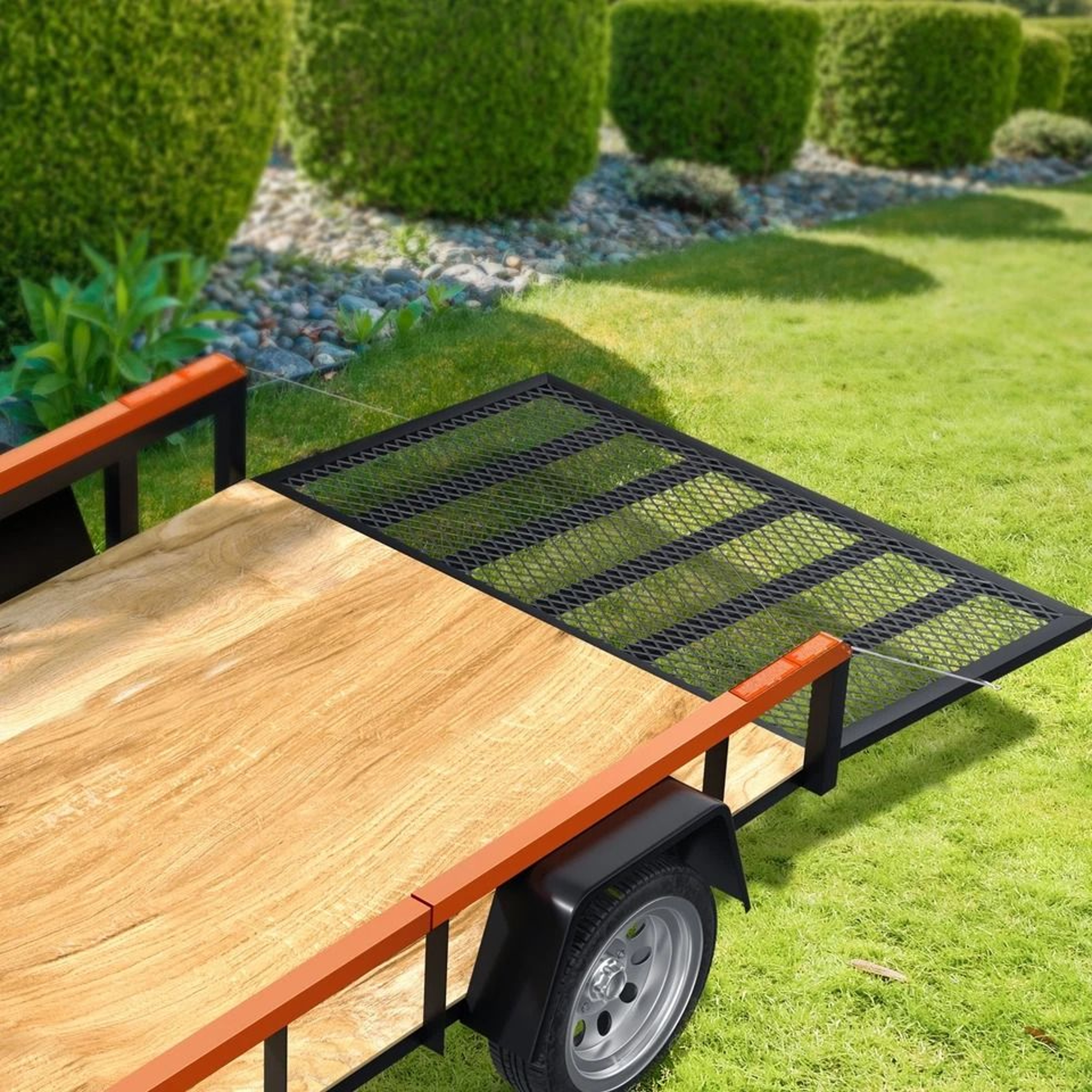 Tailgate Ramp Lift Assist System For Utility Trailers 0