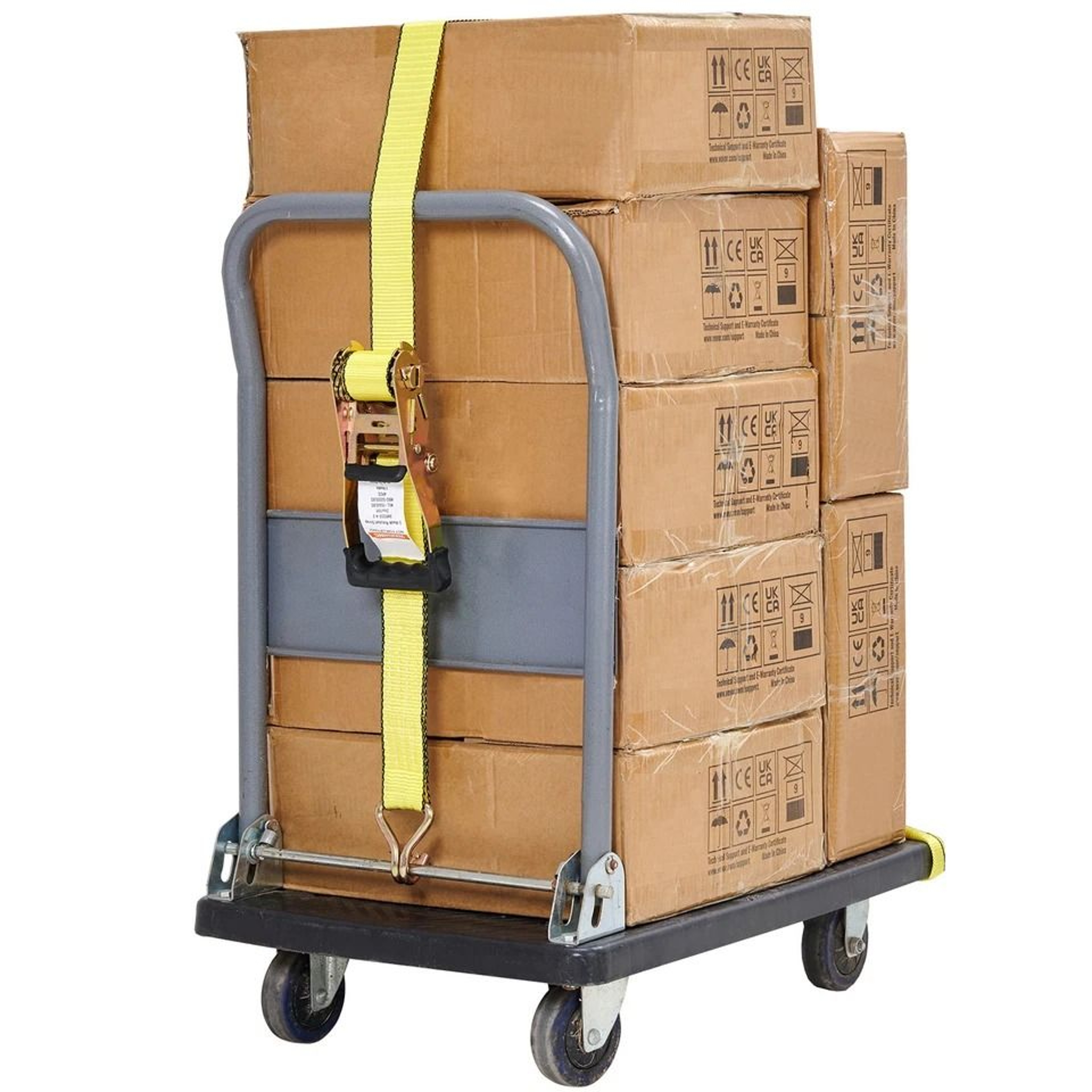 Heavy Duty Ratchet Tie Down Straps Double J Hooks For Secure Cargo Strapping 0