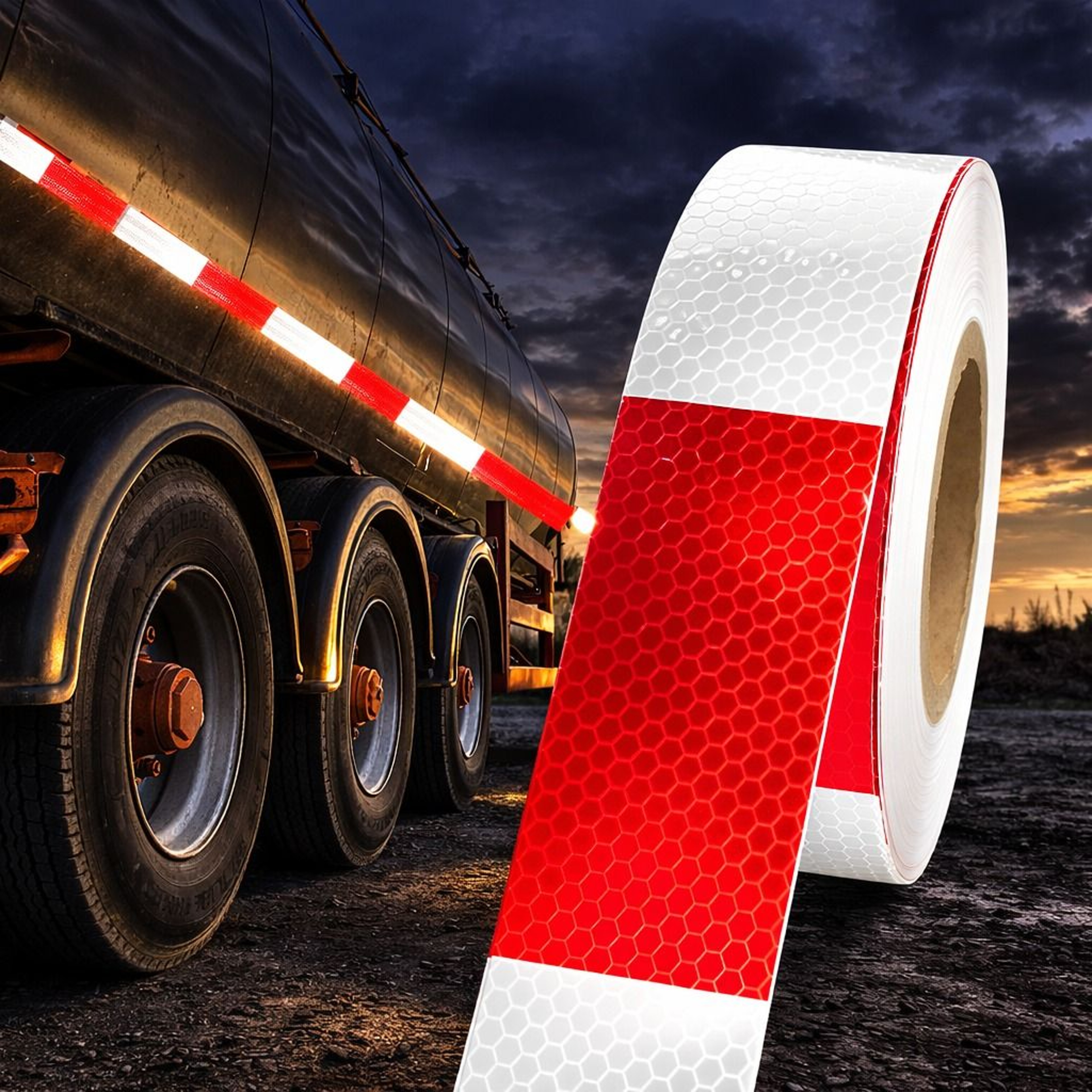 Reflective Trailer Tape Roll For Enhanced Safety 0