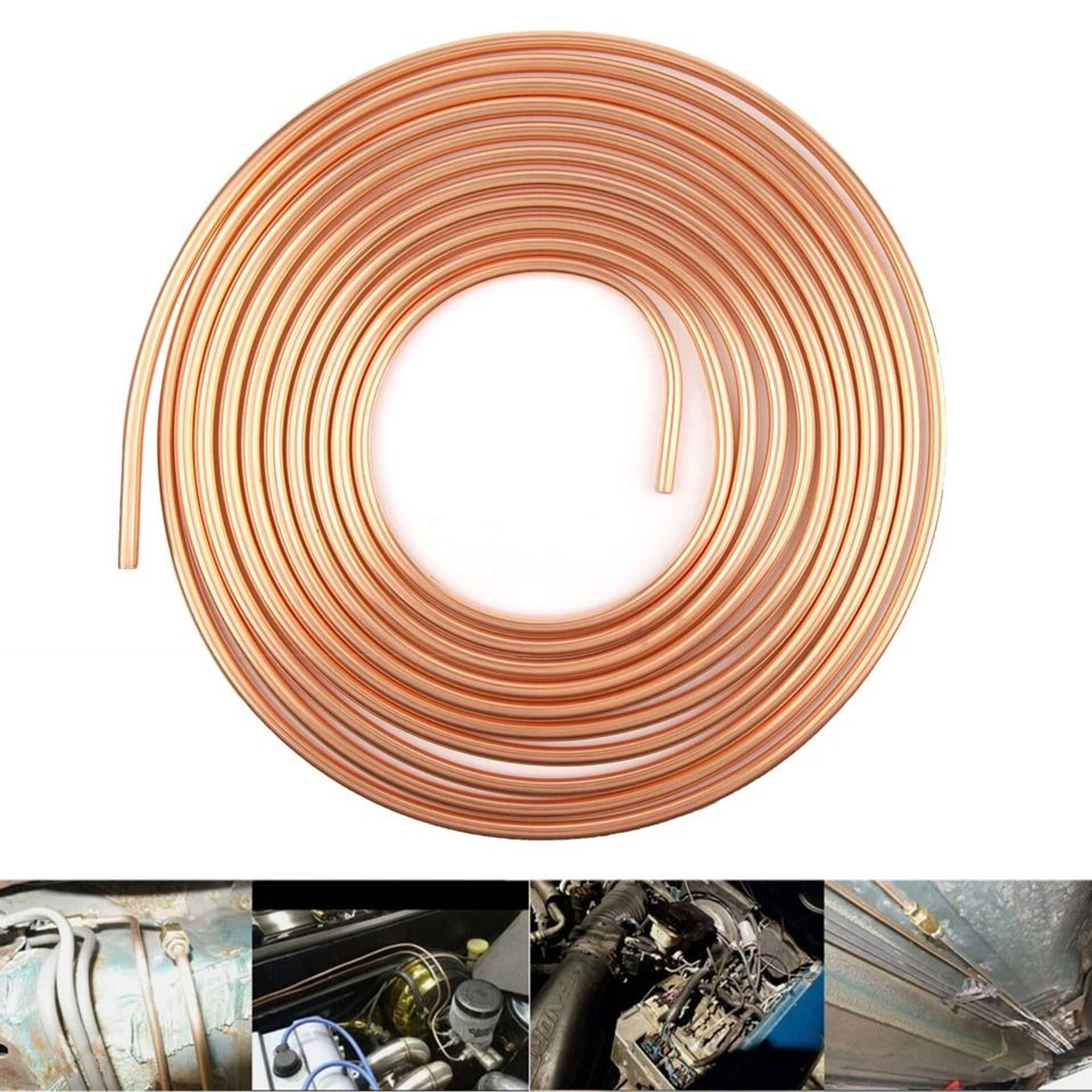 Copper Nickel Brake Line Tubing Kit Coil Roll Rust Resistant 3
