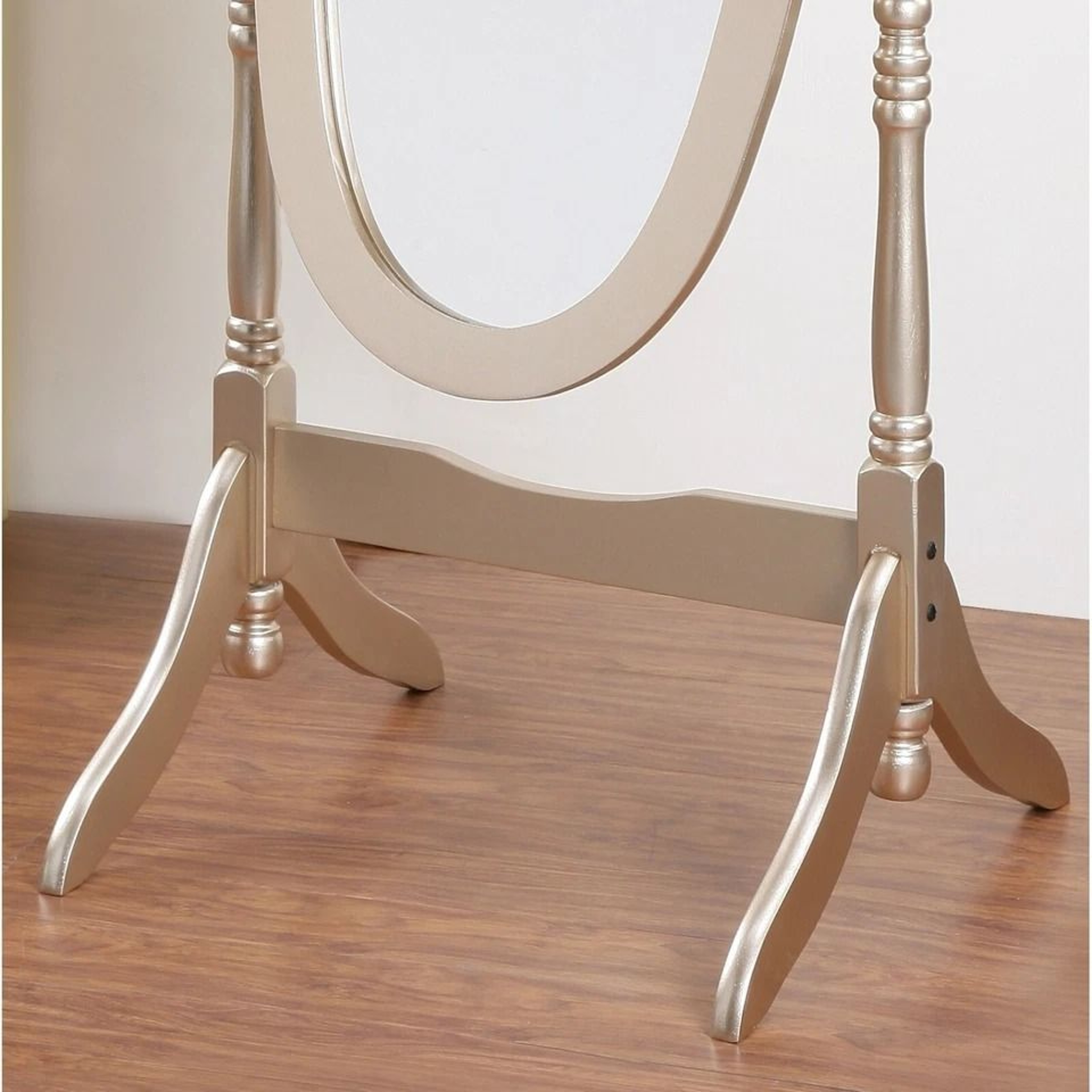 Premium Wood Cheval Floor Mirror Full Length Adjustable Freestanding 5