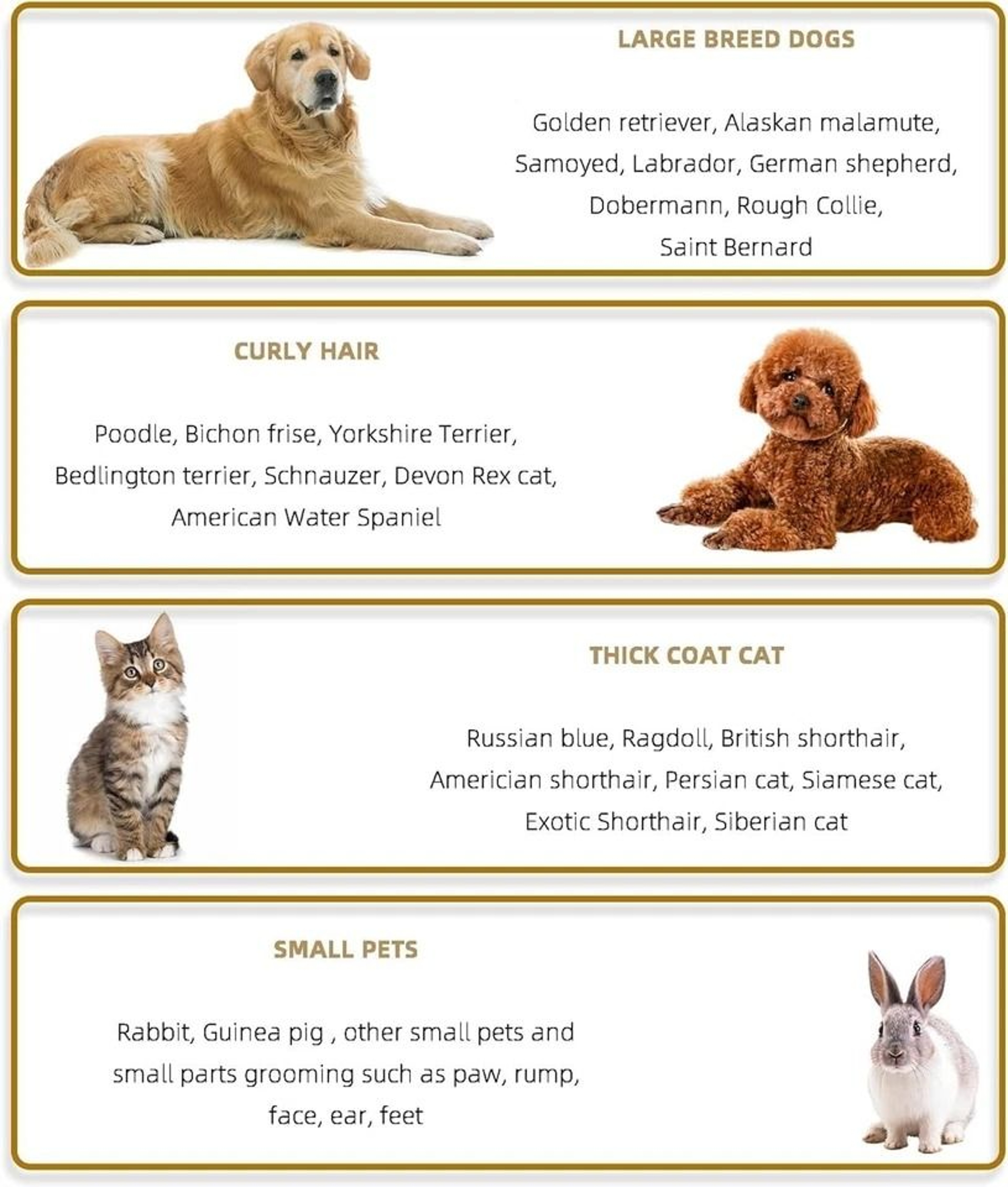 Rechargeable Cordless Pet Grooming Kit Electric Hair Clipper  Trimmer Set For Dogs  Cats 6