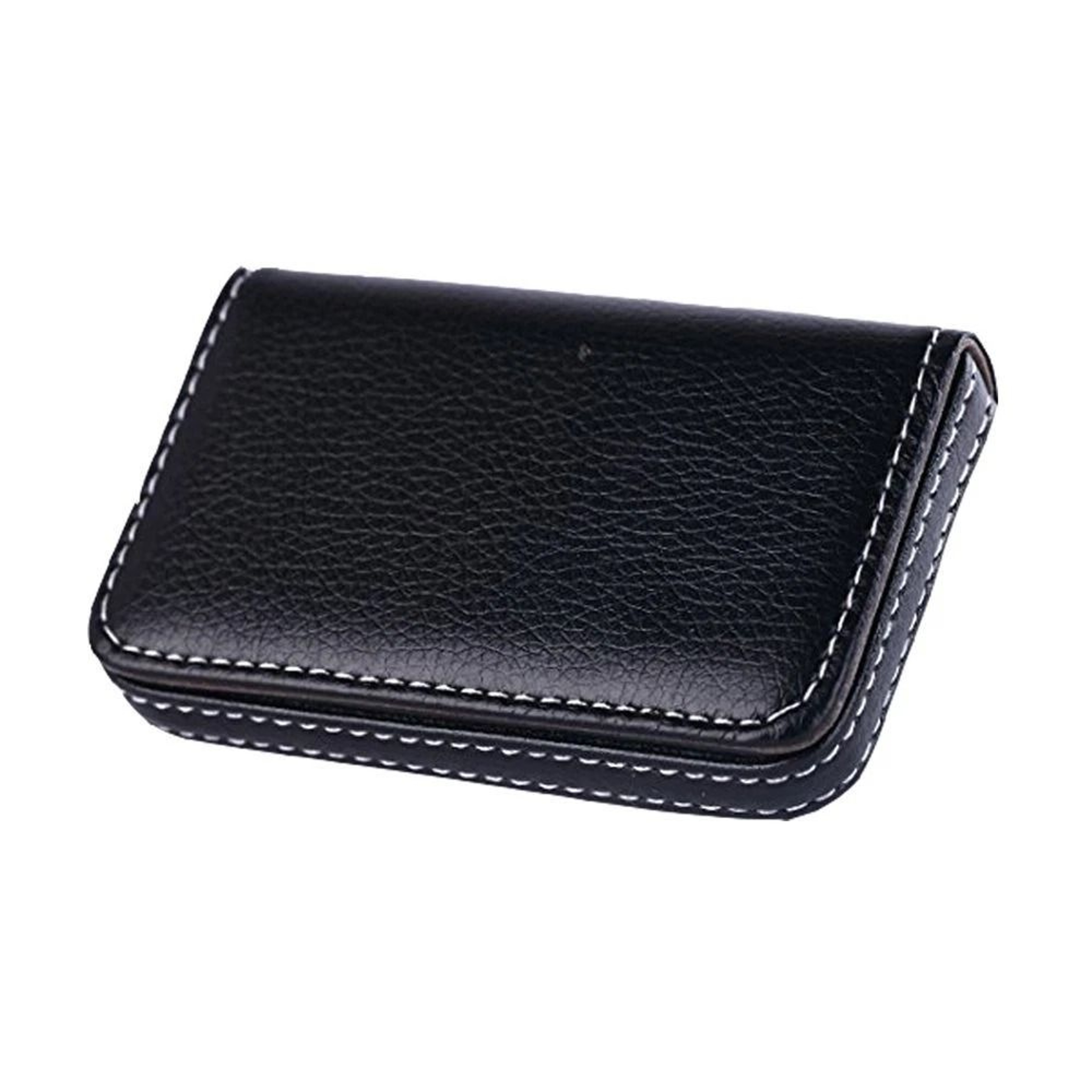 PU Leather Business Card Holder With Magnetic Closure Sleek Wallet Case For Professional Networking 0