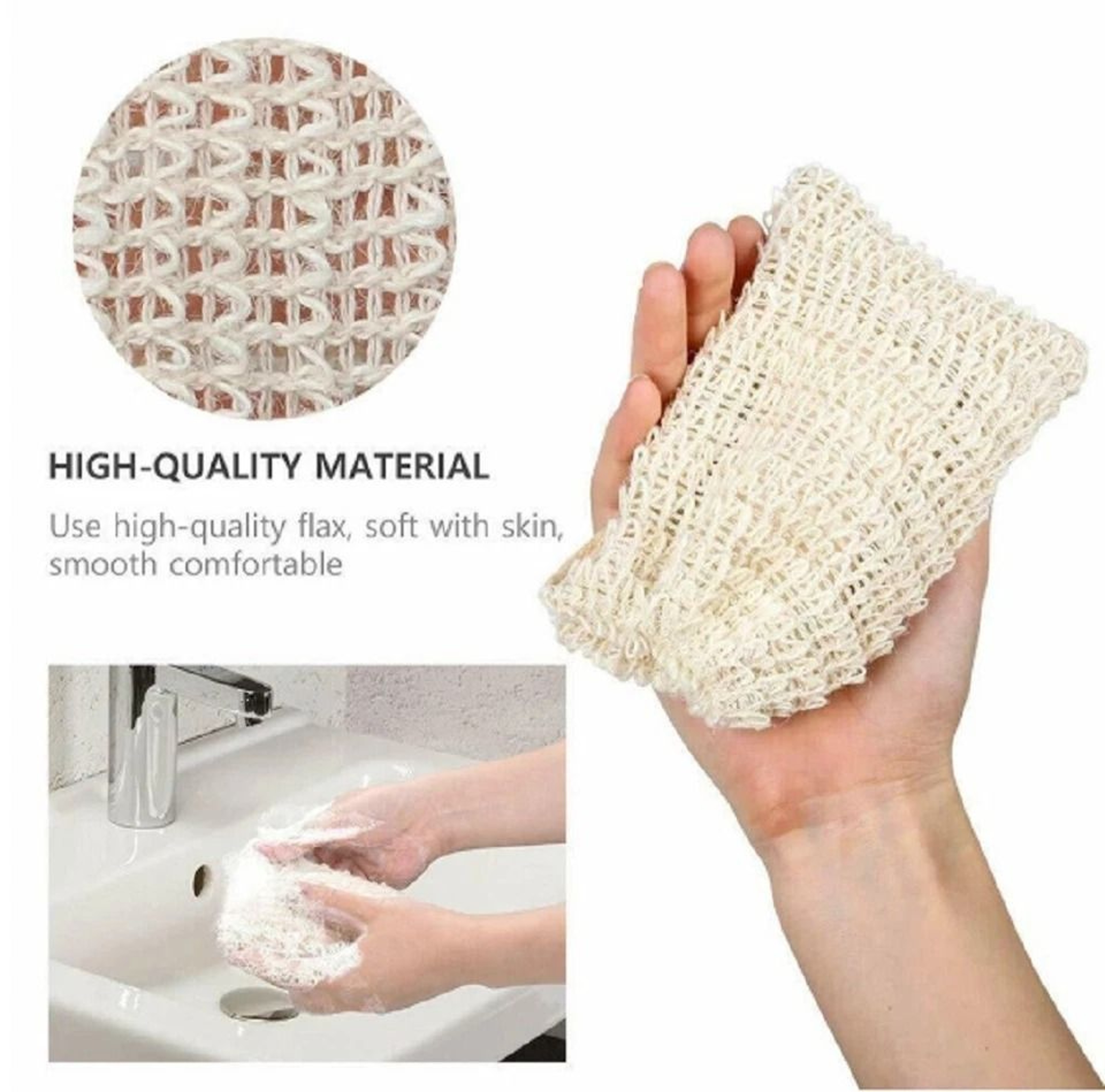 Sisal Soap Saver Bags Exfoliating Natural Mesh Pouches For Bath  Shower 3