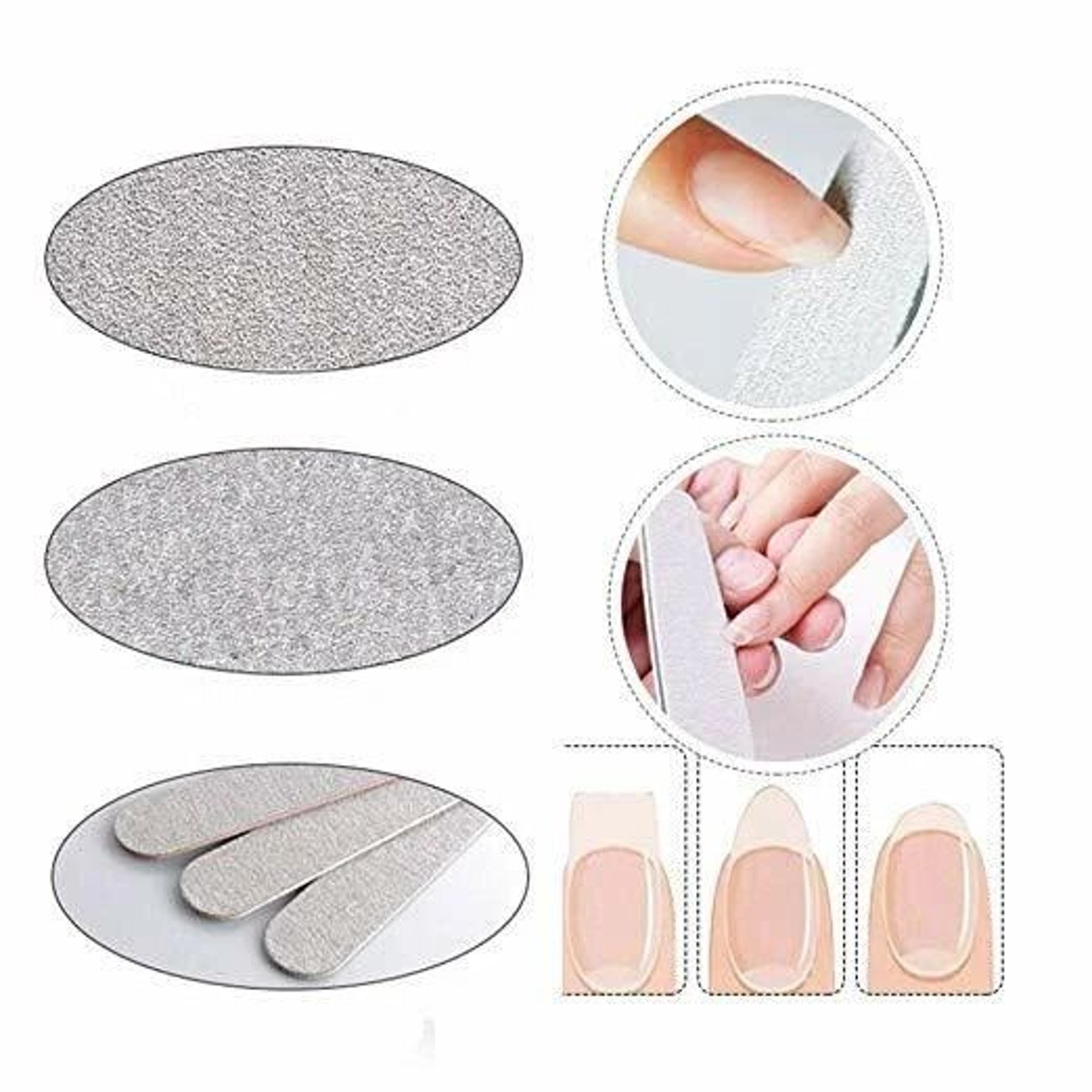 Professional Dual Grit Nail Files Set Emery Boards For Acrylic  Natural Nails 1