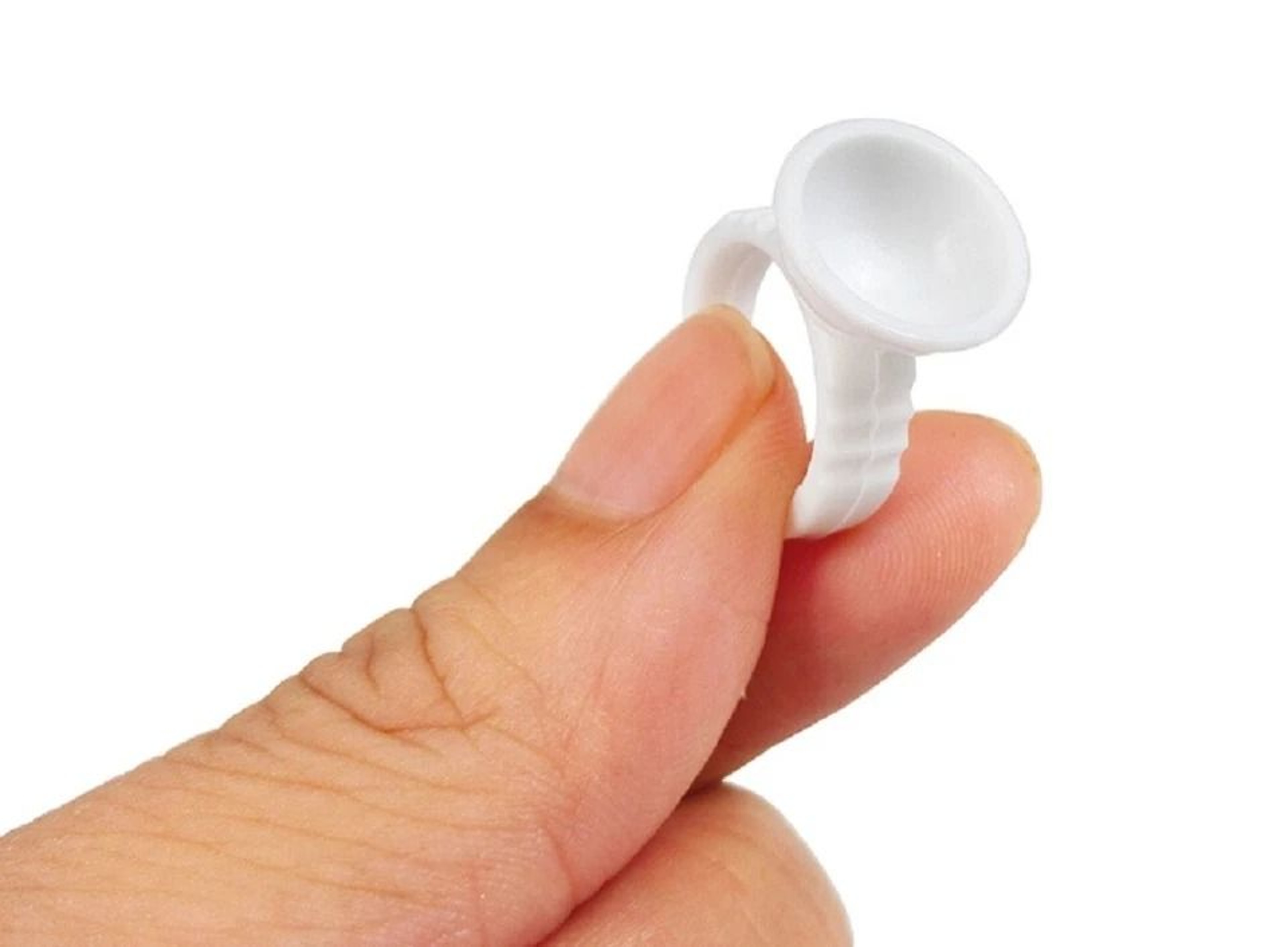 Disposable Glue Rings For Eyelash Extensions  Tattoo Pigment Cups Convenient  Hygienic Glue Holders 0
