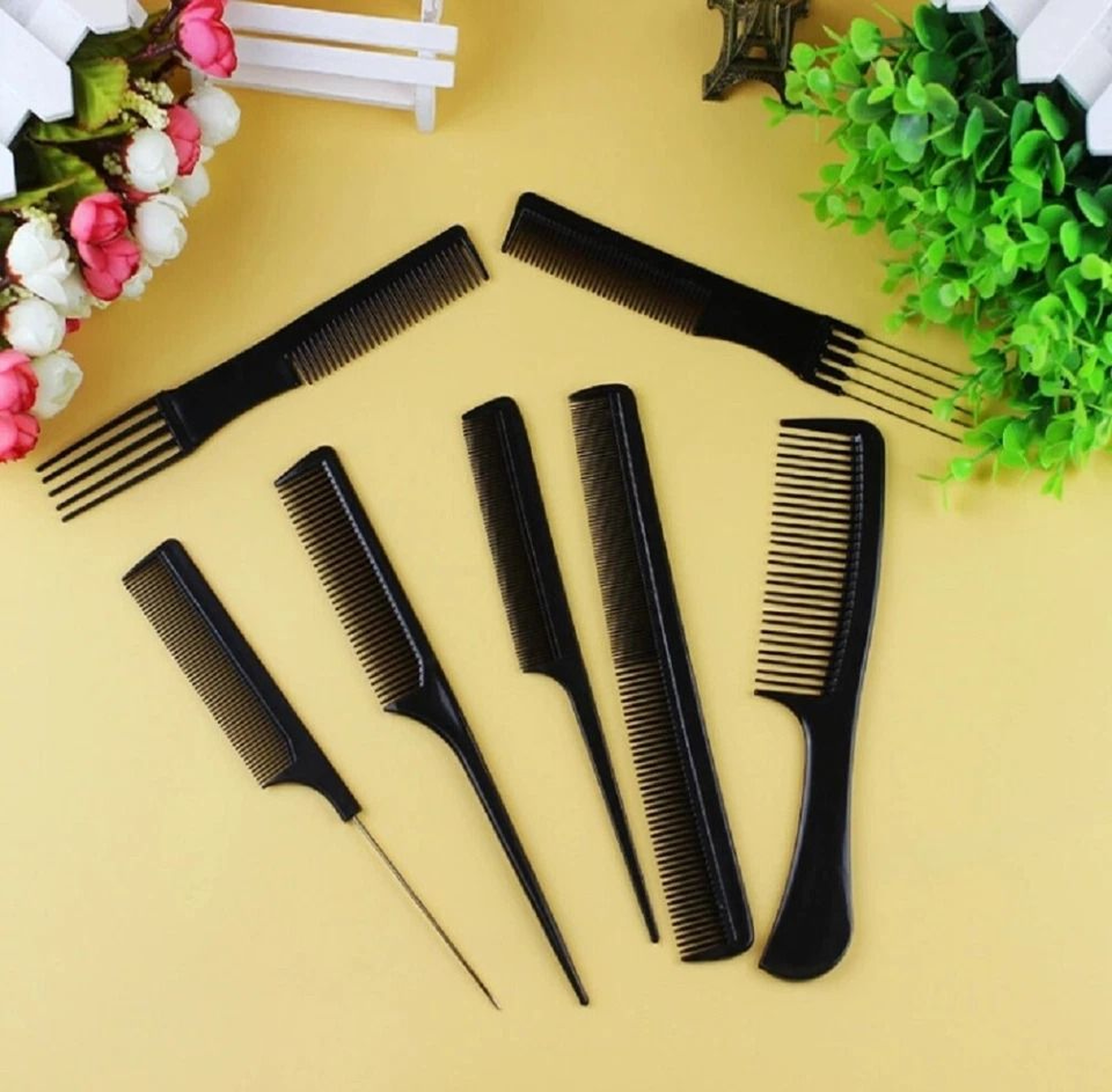 Professional Salon Hair Styling Comb Set Barber Kit For Men  Women 0