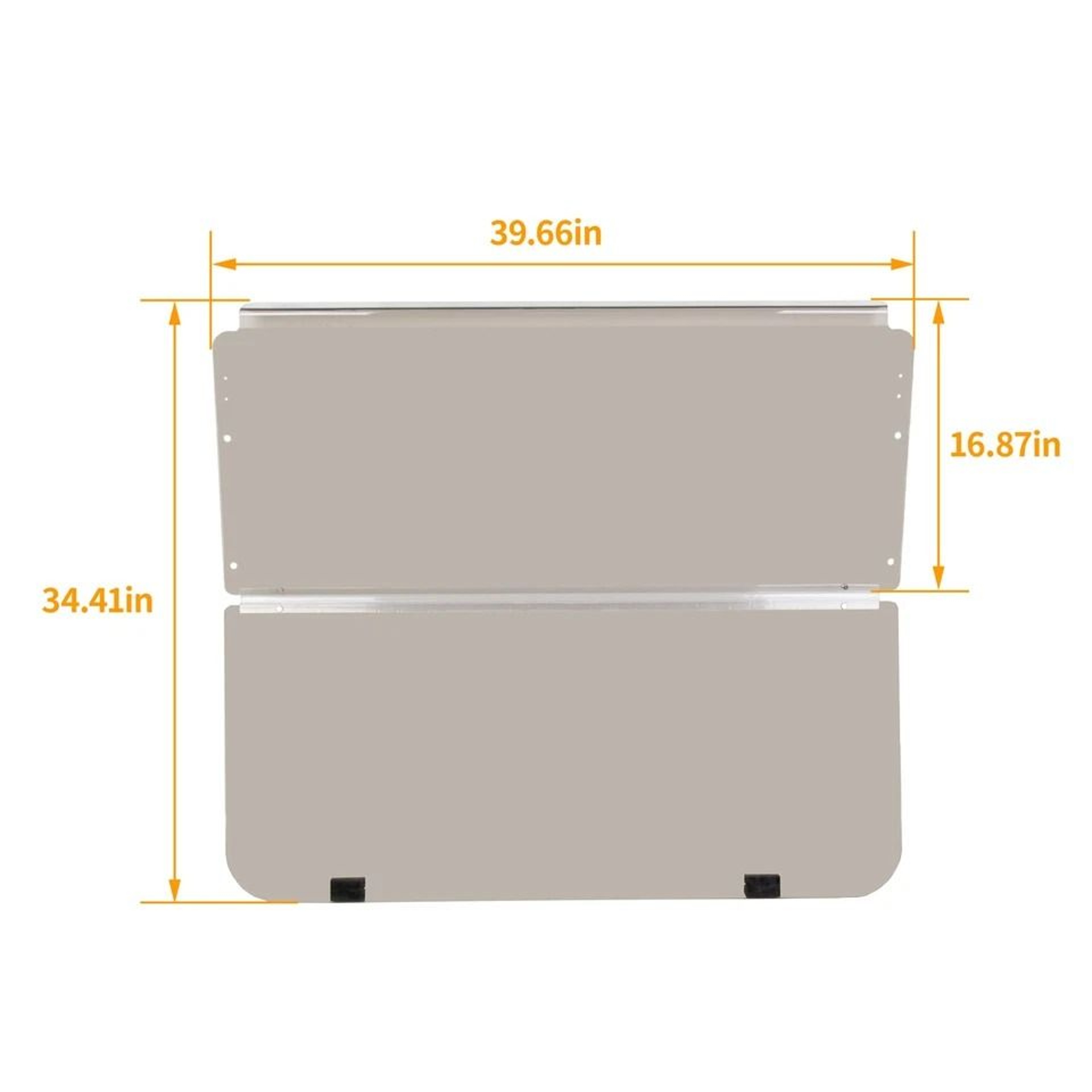 Folding Tinted Windshield For Club Car Durable ShatterResistant Windscreen For Golf Carts 4