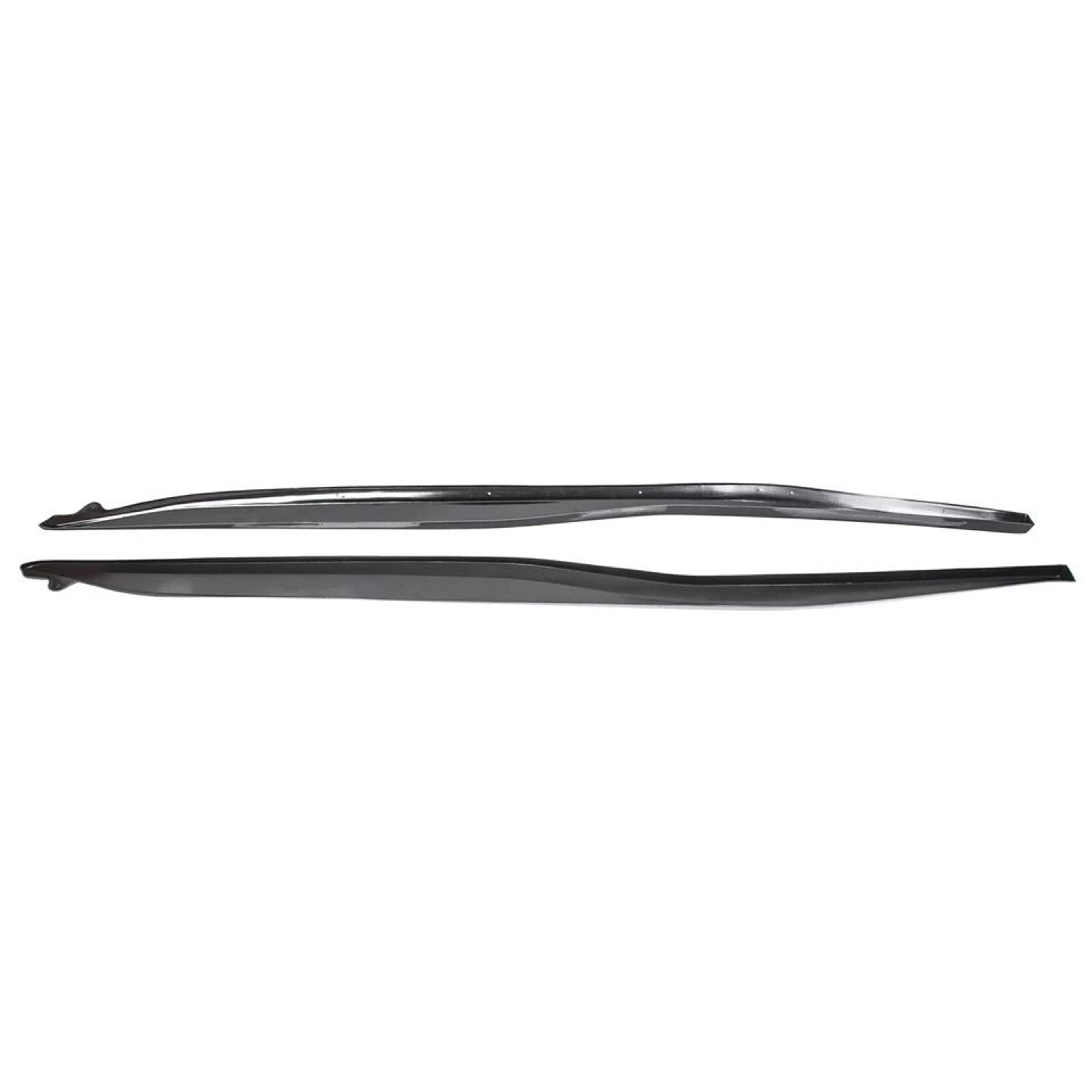 Black Z06 Style Side Skirt Extensions Splitter 6