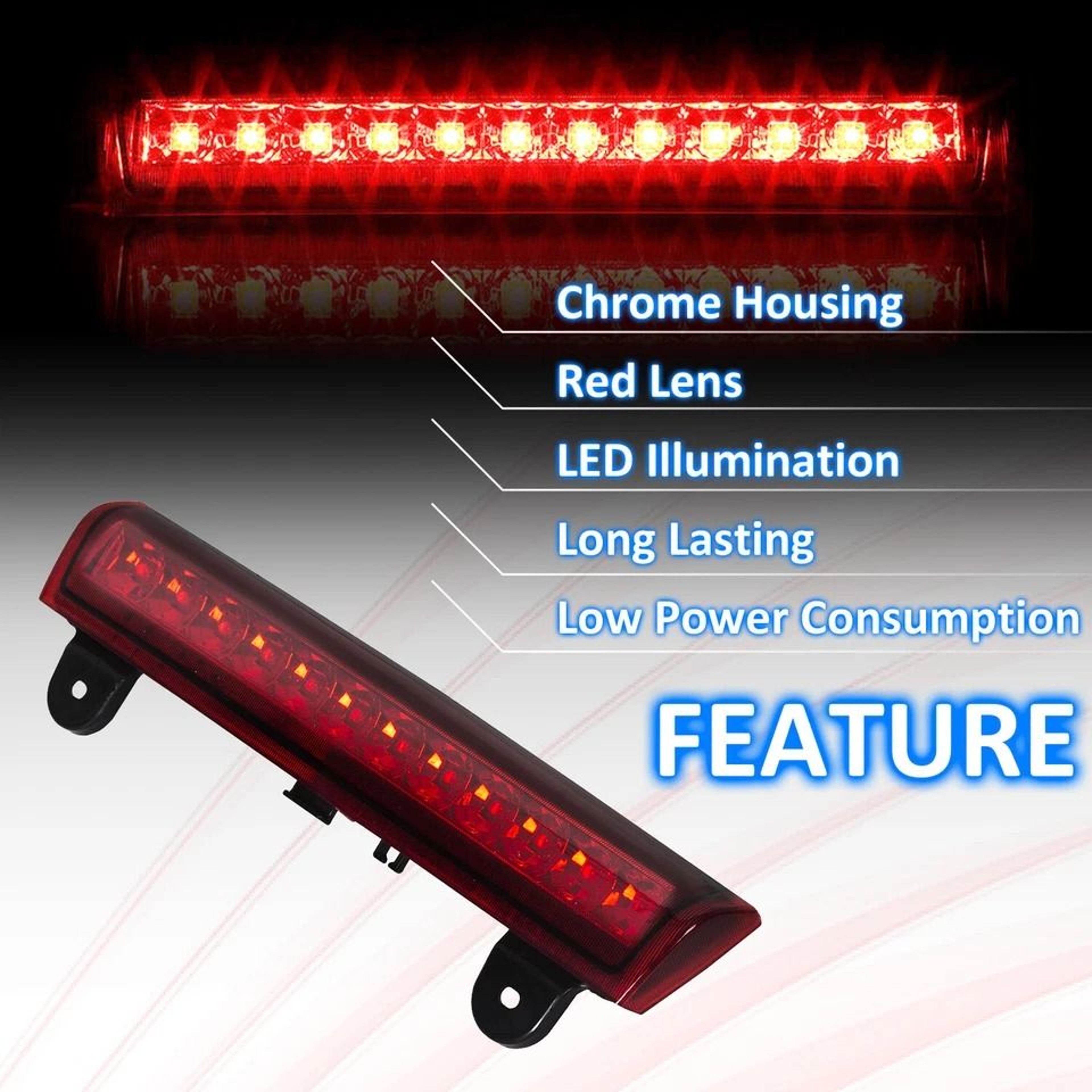 Premium LED Third High Mount Brake Light Replacement 14