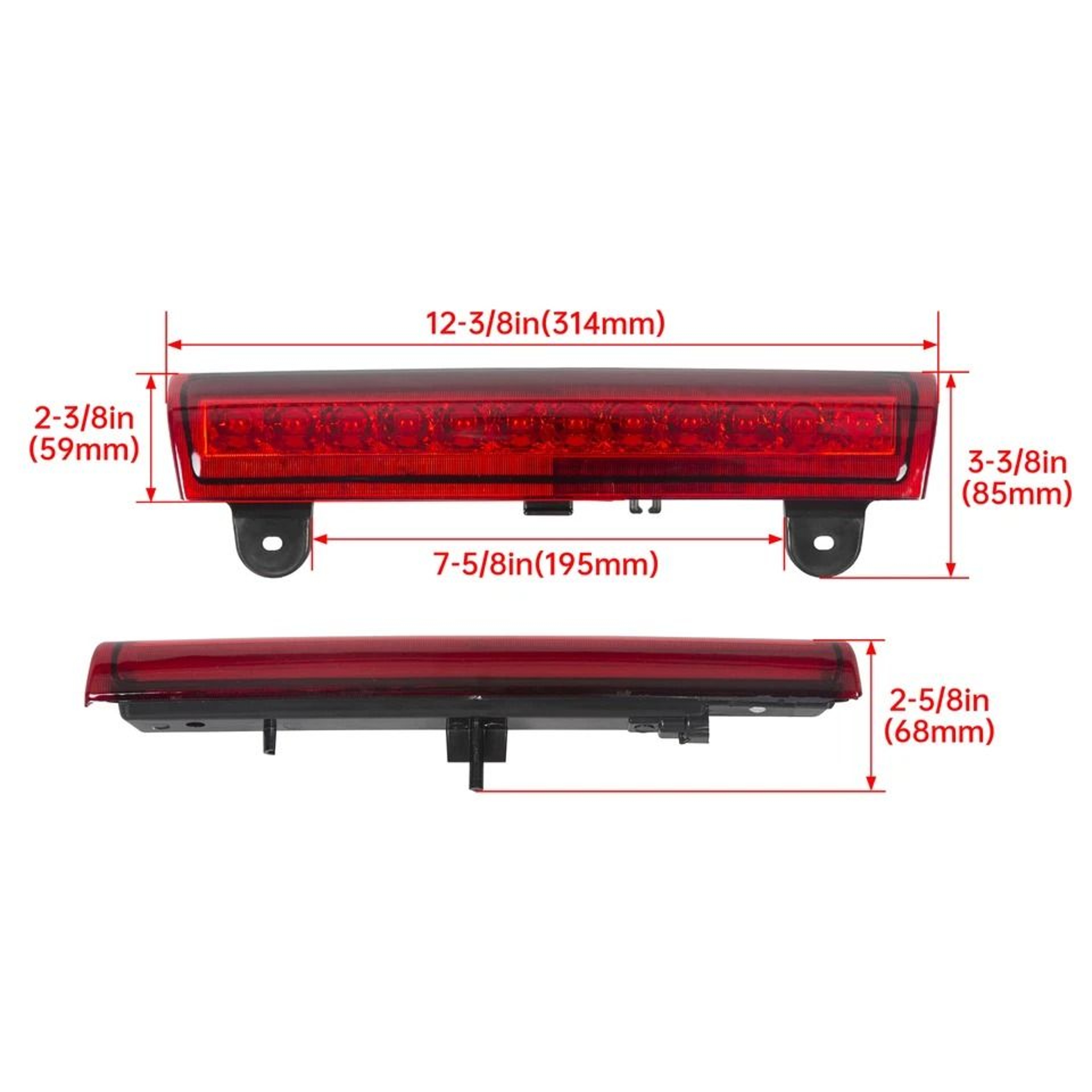 Premium LED Third High Mount Brake Light Replacement 4