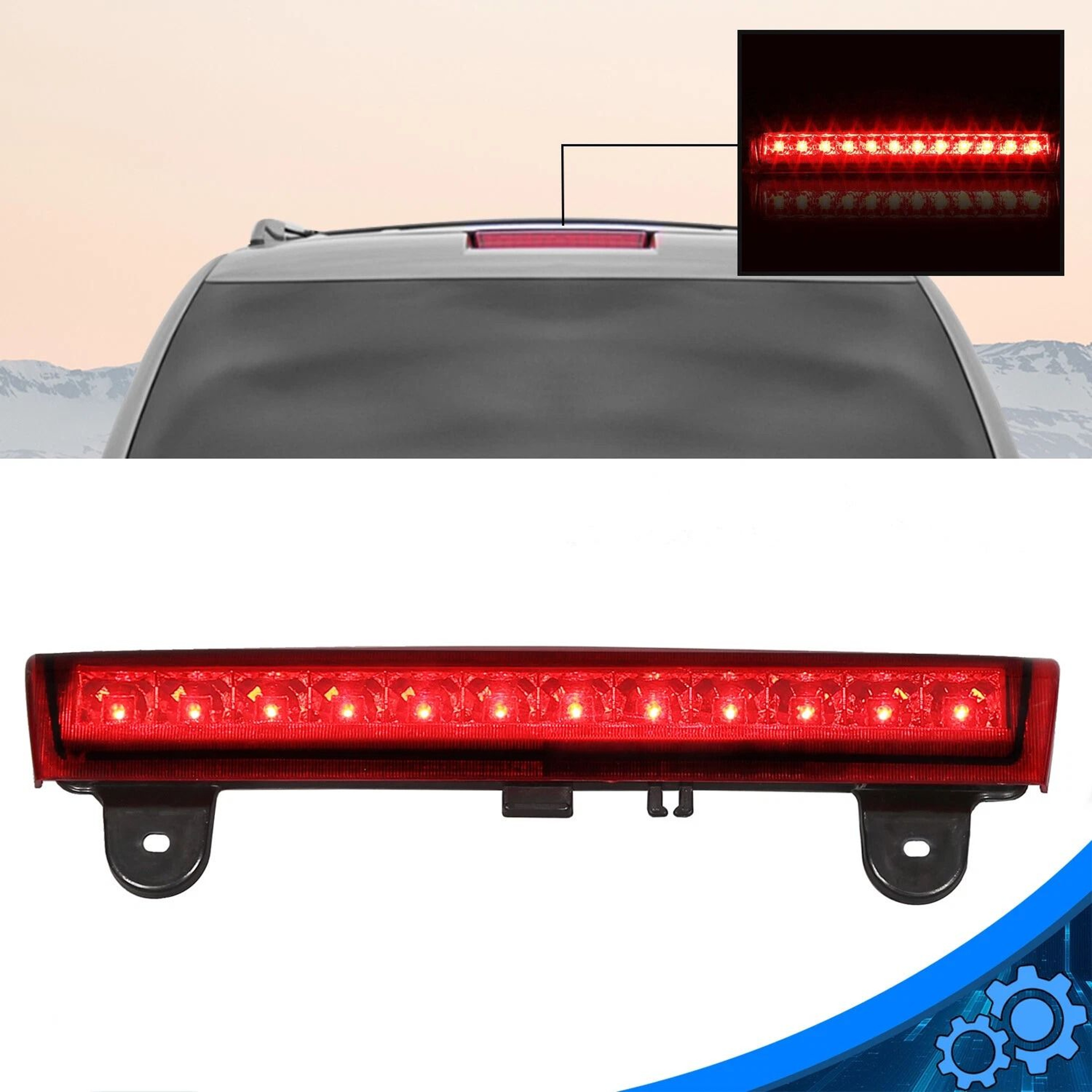 Premium LED Third High Mount Brake Light Replacement 5