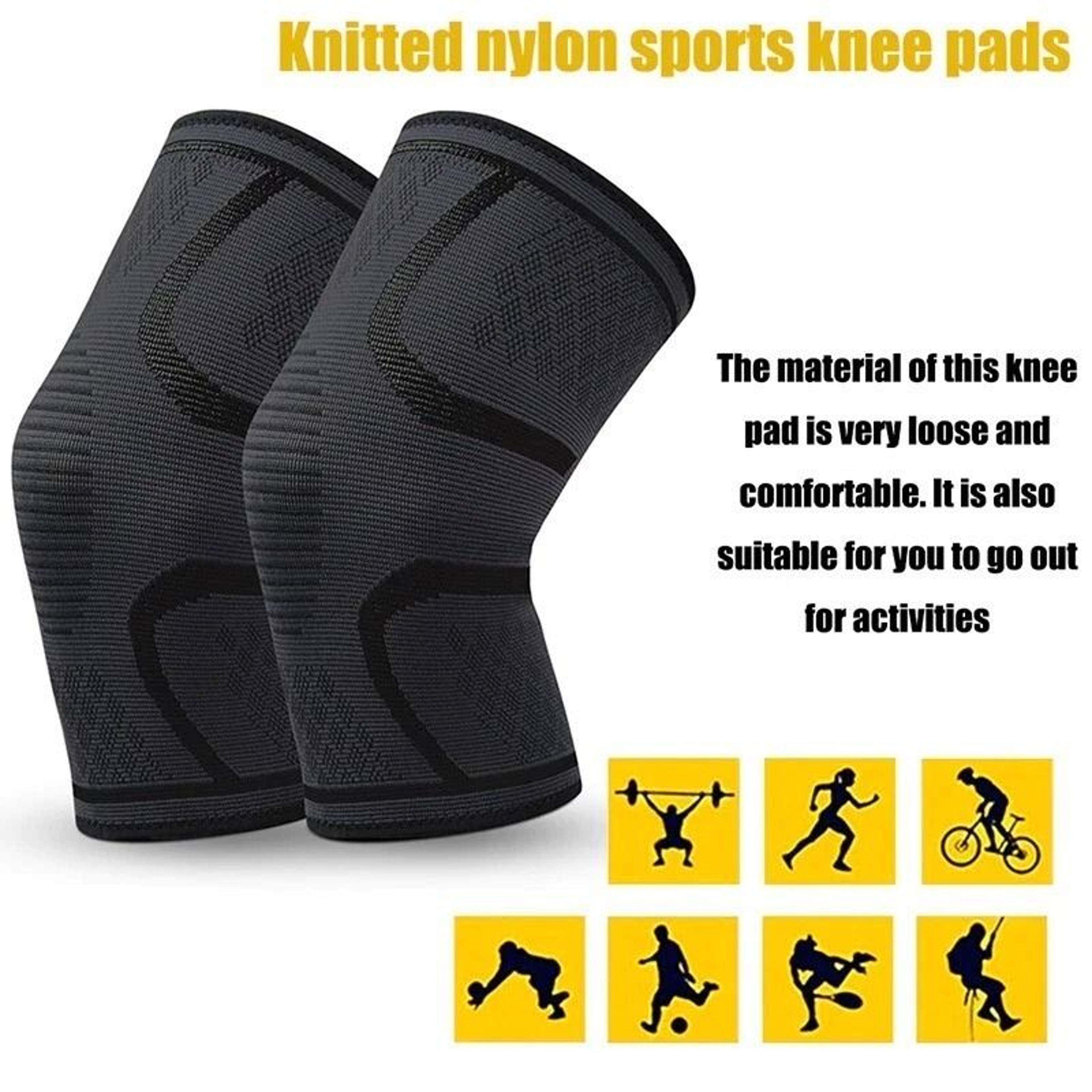 Knee Sleeve Compression Brace For Joint Pain  Arthritis Relief Ideal For Sports  Gym Use 4