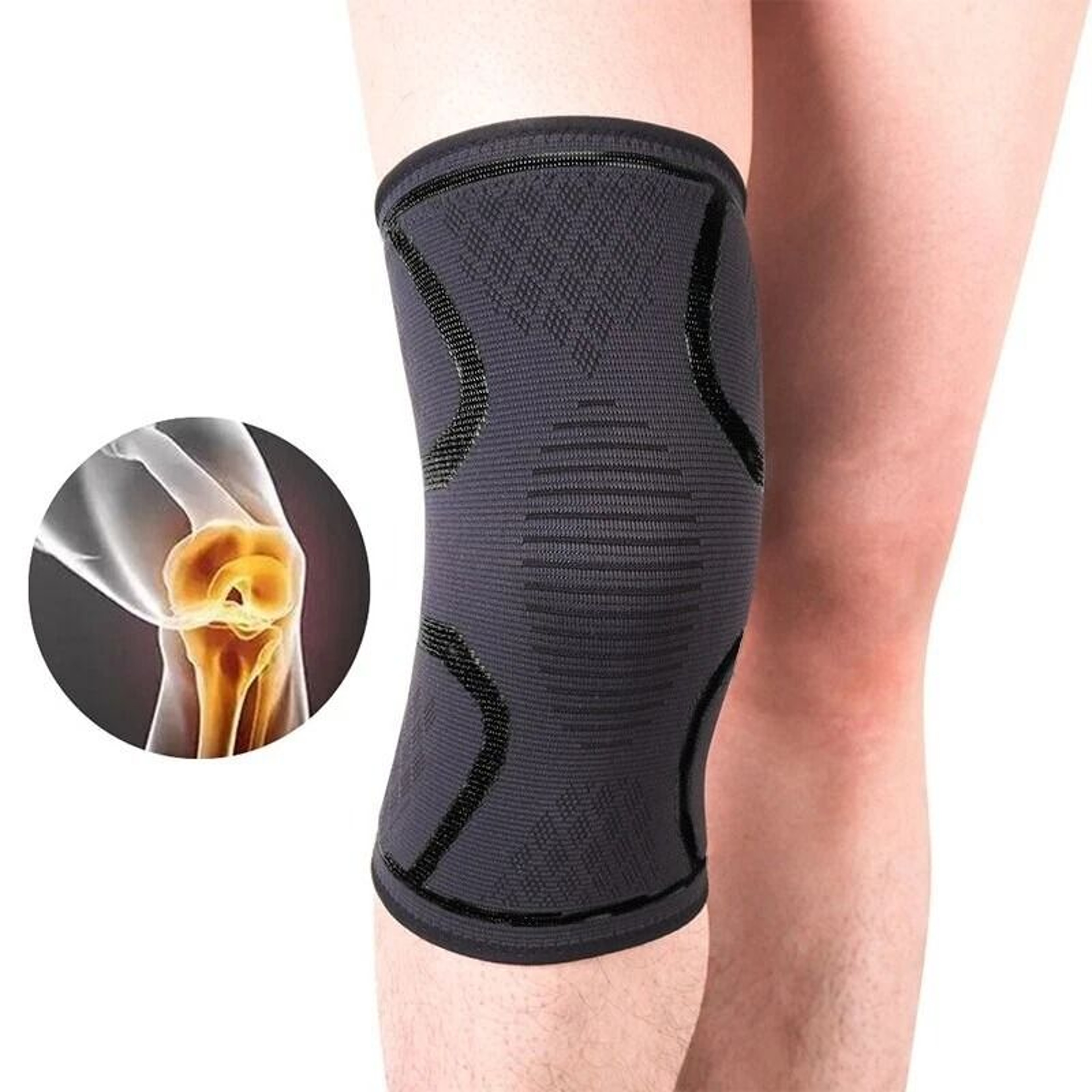Knee Sleeve Compression Brace For Joint Pain  Arthritis Relief Ideal For Sports  Gym Use 6