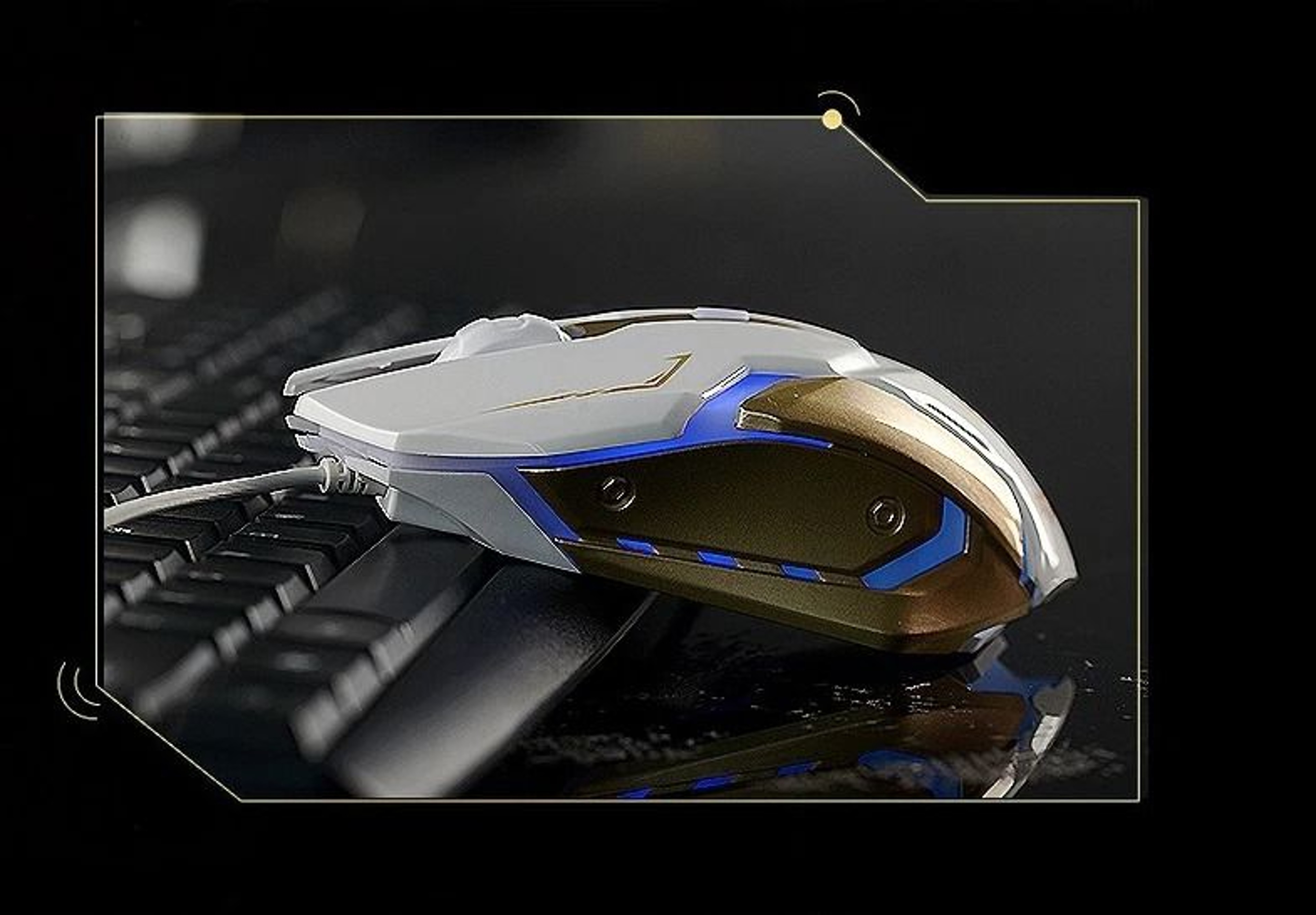 Gaming Mouse LED Breathing Fire Silent USB Wired For Laptop And PC 0