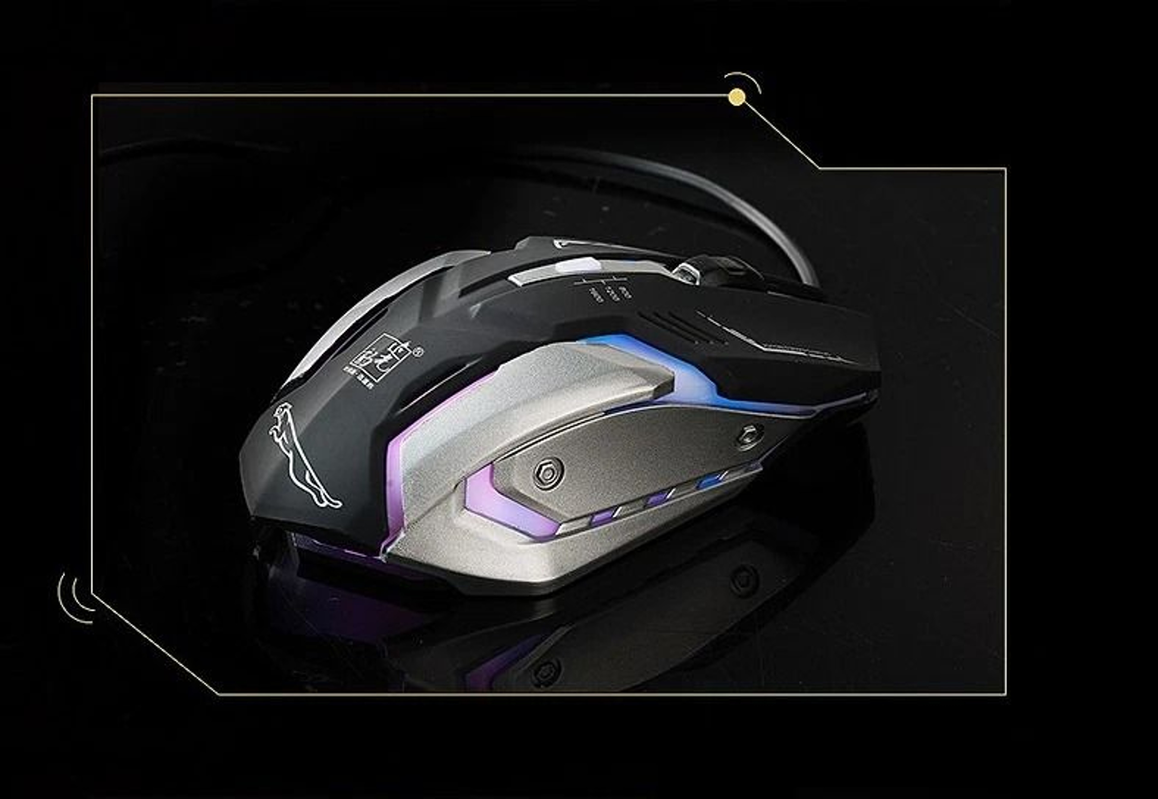 Gaming Mouse LED Breathing Fire Silent USB Wired For Laptop And PC 1