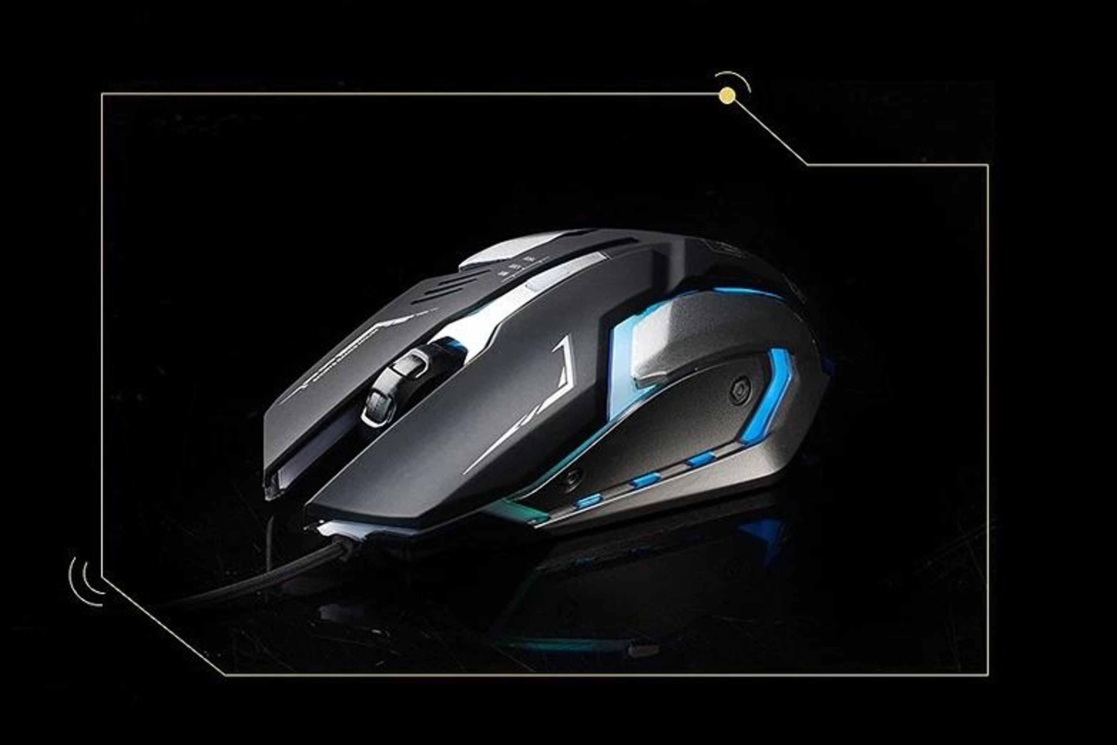 Gaming Mouse LED Breathing Fire Silent USB Wired For Laptop And PC 2