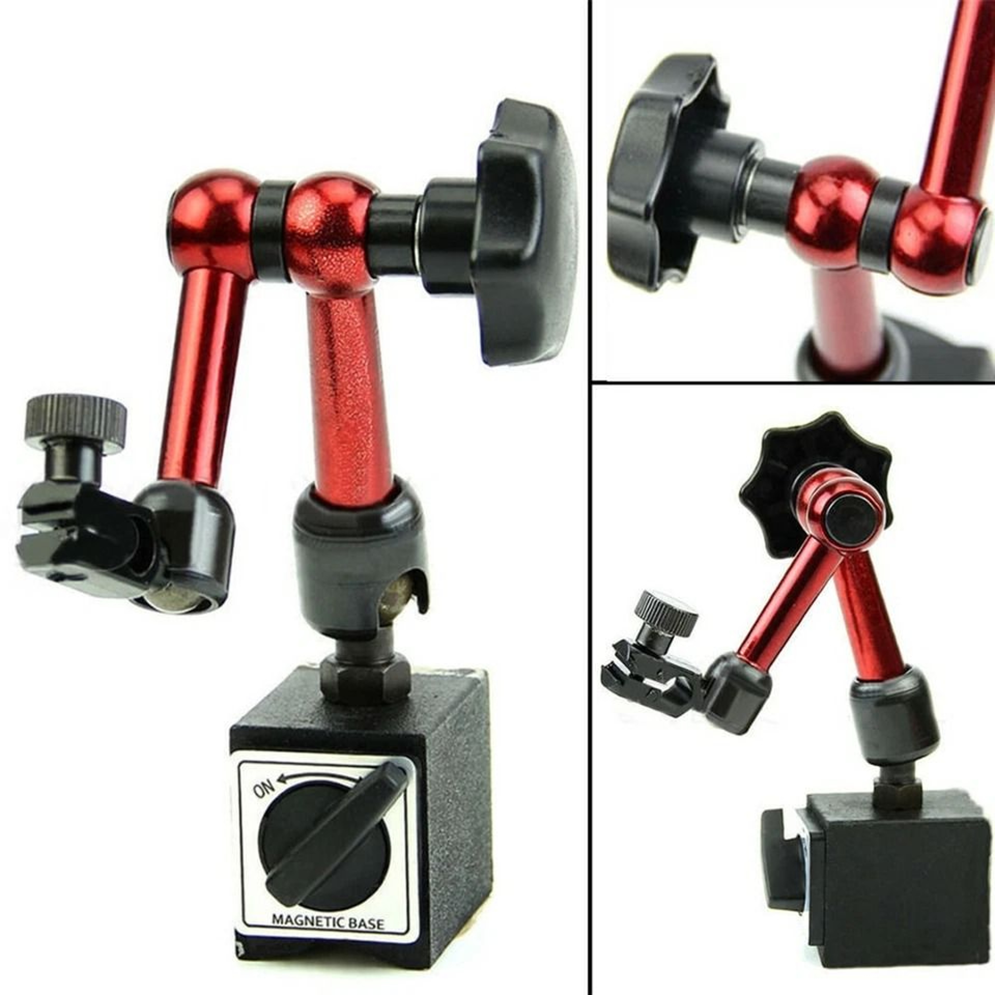 Precision Magnetic Base Dial Indicator Stand Flexible Arm Holder For Accurate Measurement 3