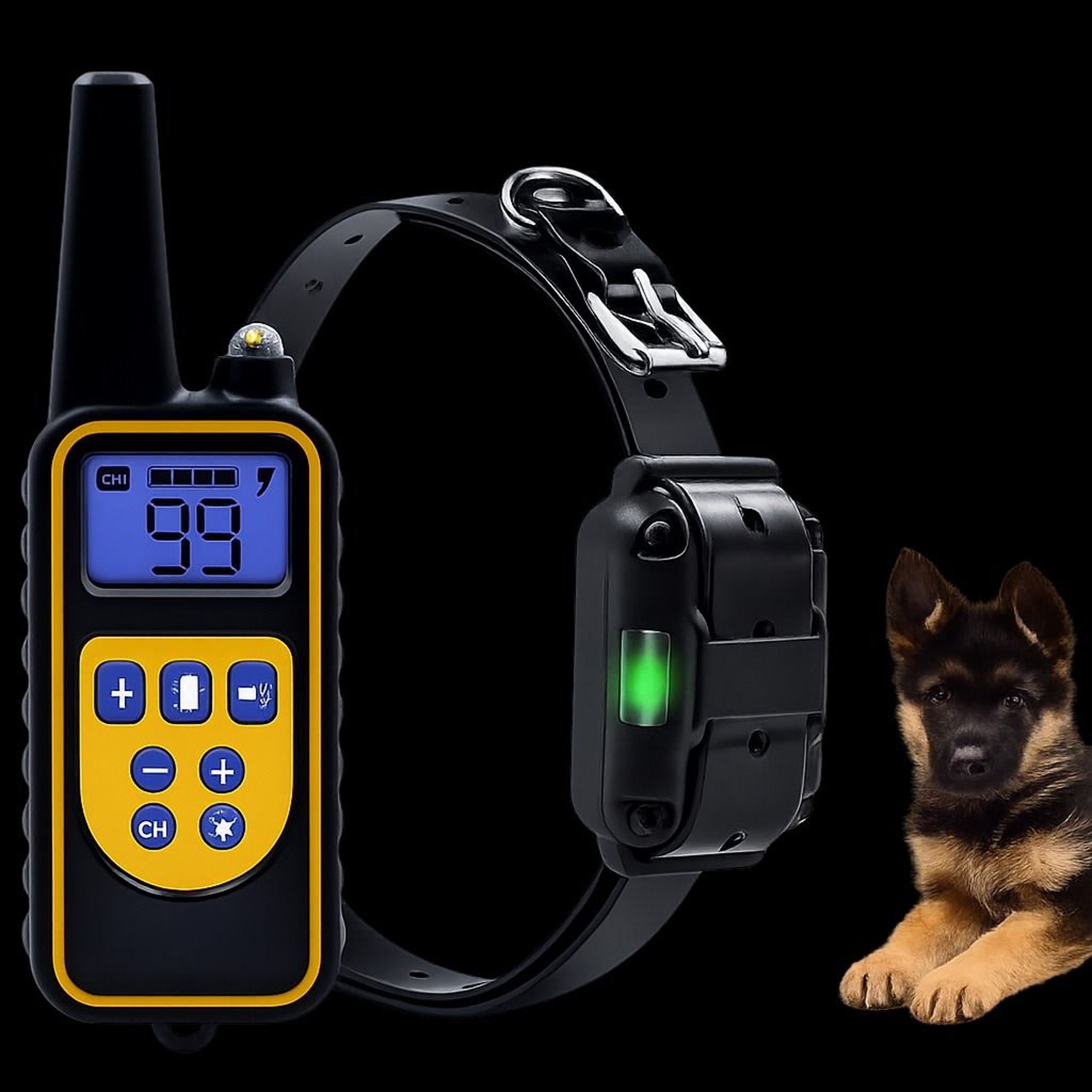 Rechargeable Dog Shock Training Collar Waterproof Remote Control For Obedience Training 0
