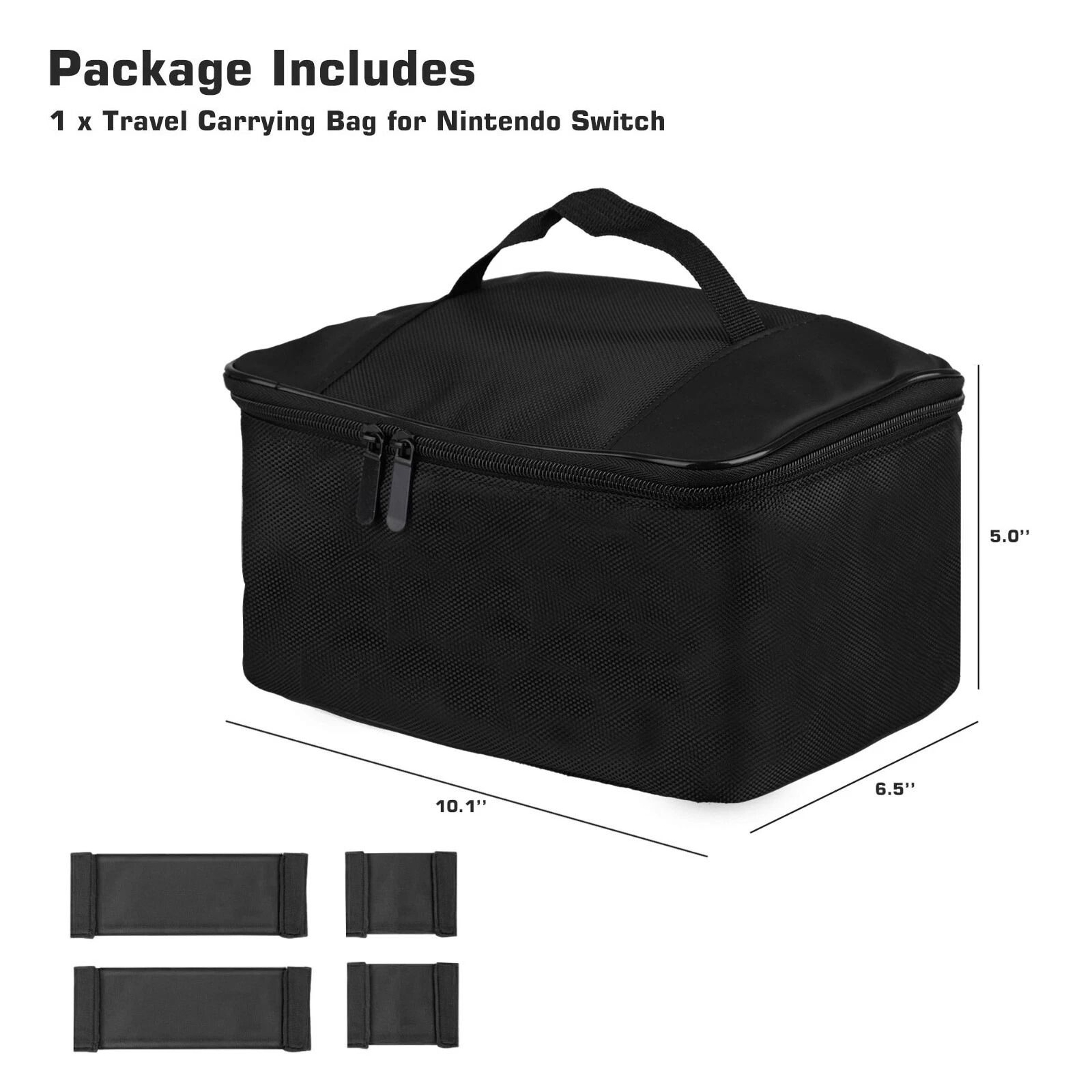 Switch Carrying Case Travel Organizer Hard Shell Storage Bag With Adjustable Dividers 4