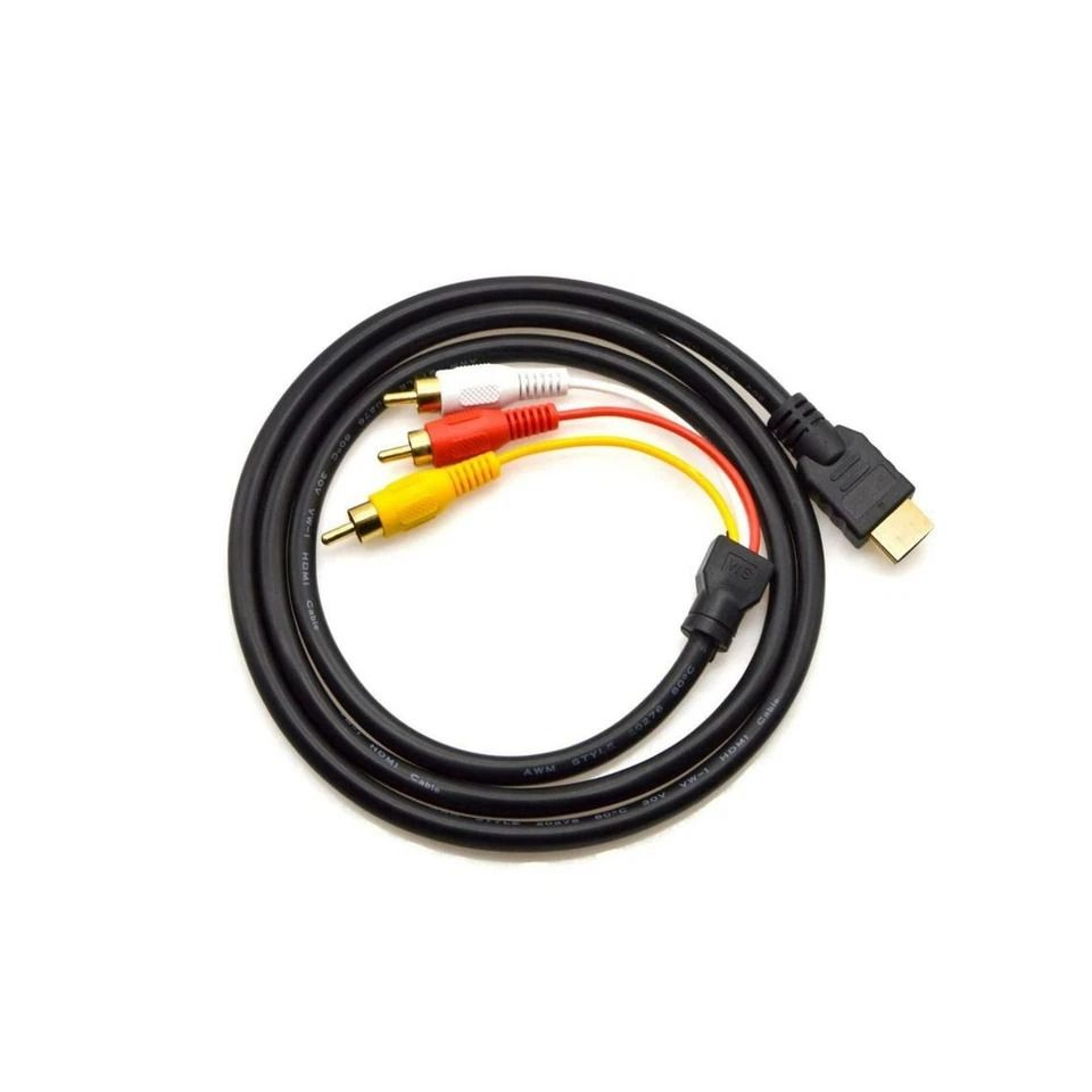 HDMI To RCA AV Converter Cable HDTV Audio Video Adapter 0