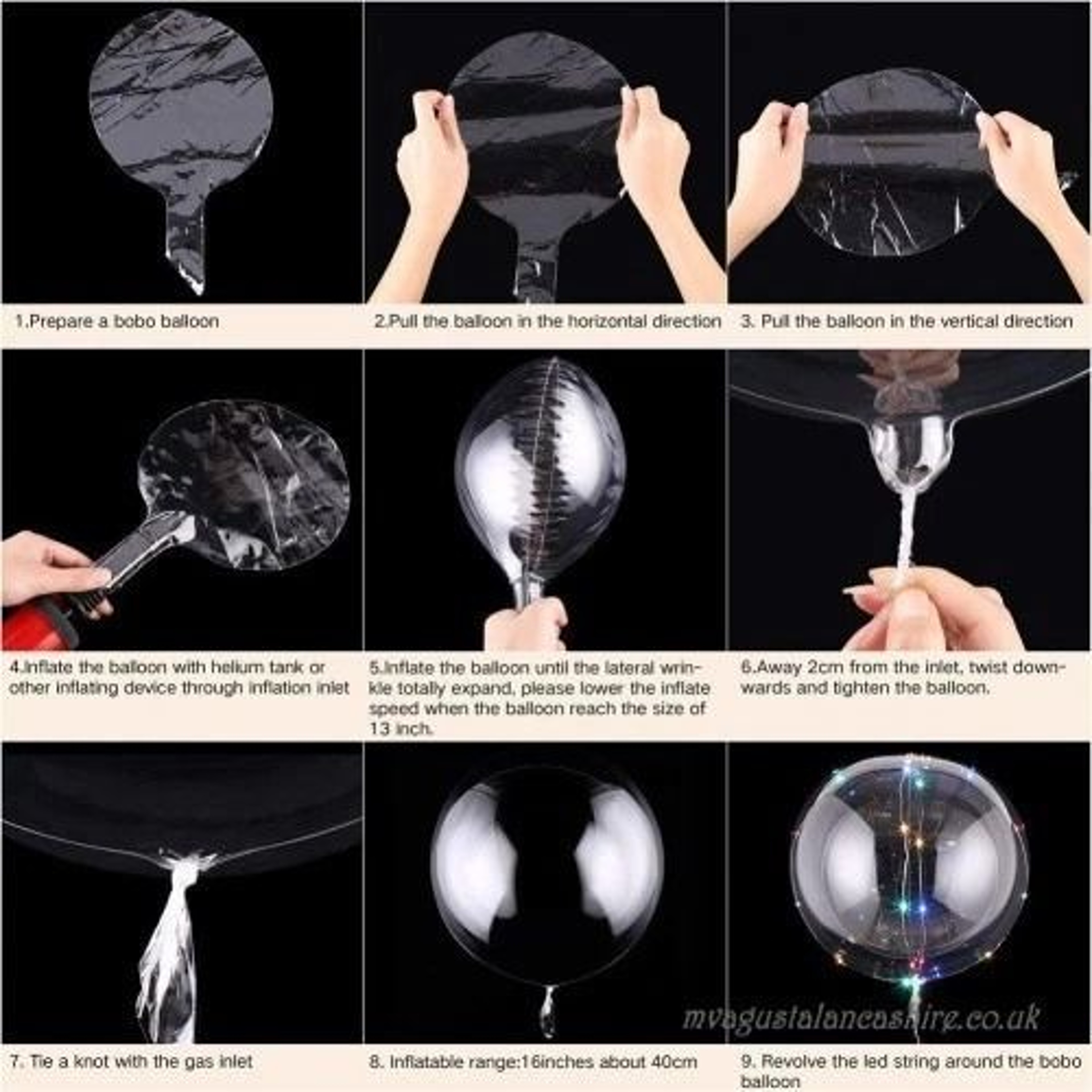 LED Light Up Balloons Clear Bobo Party Decoration With Fairy String Lights For Wedding Birthday Chr 1