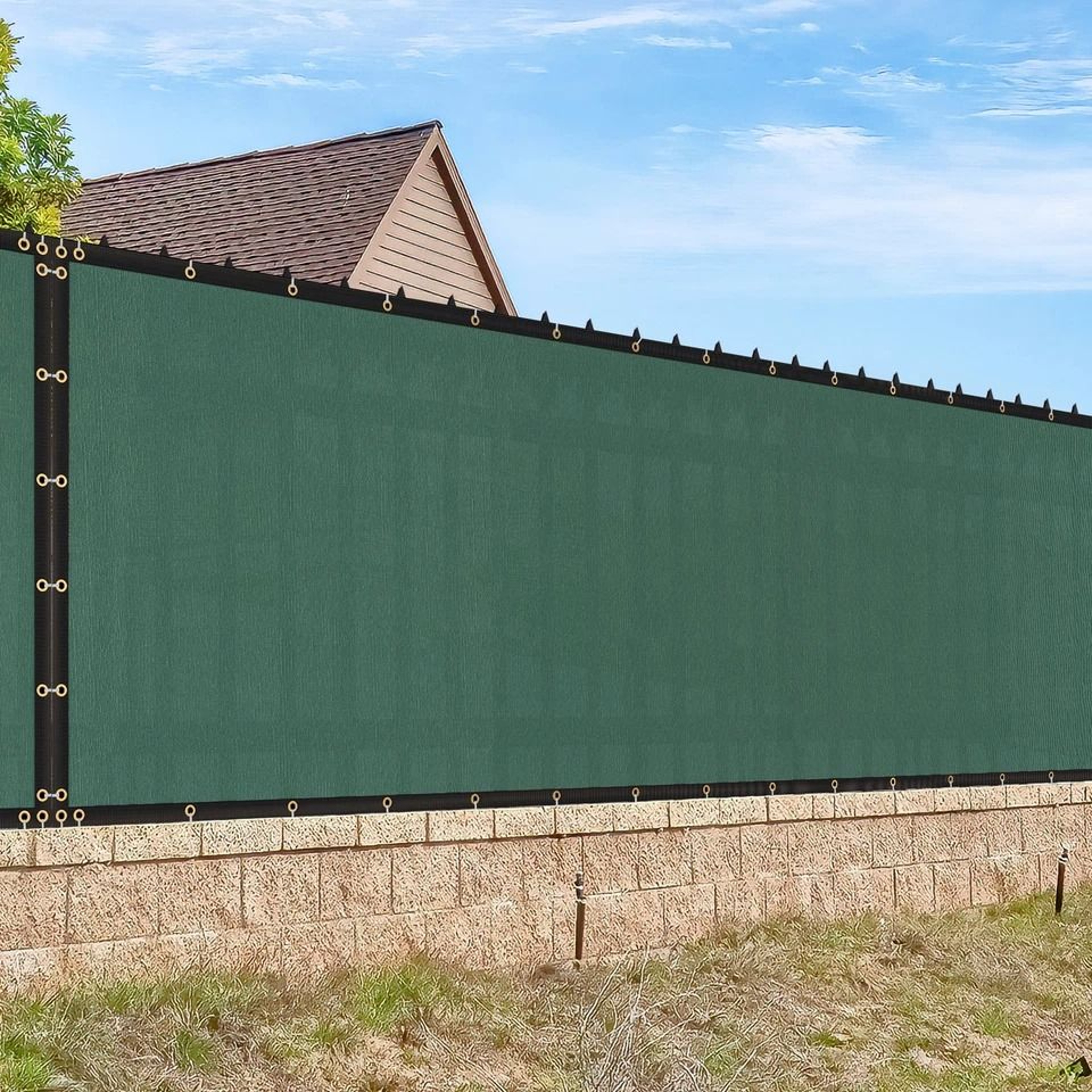 Outdoor Privacy Fence Screen Shade Cover UV Resistant Wind Mesh For Patio Garden Backyard 0