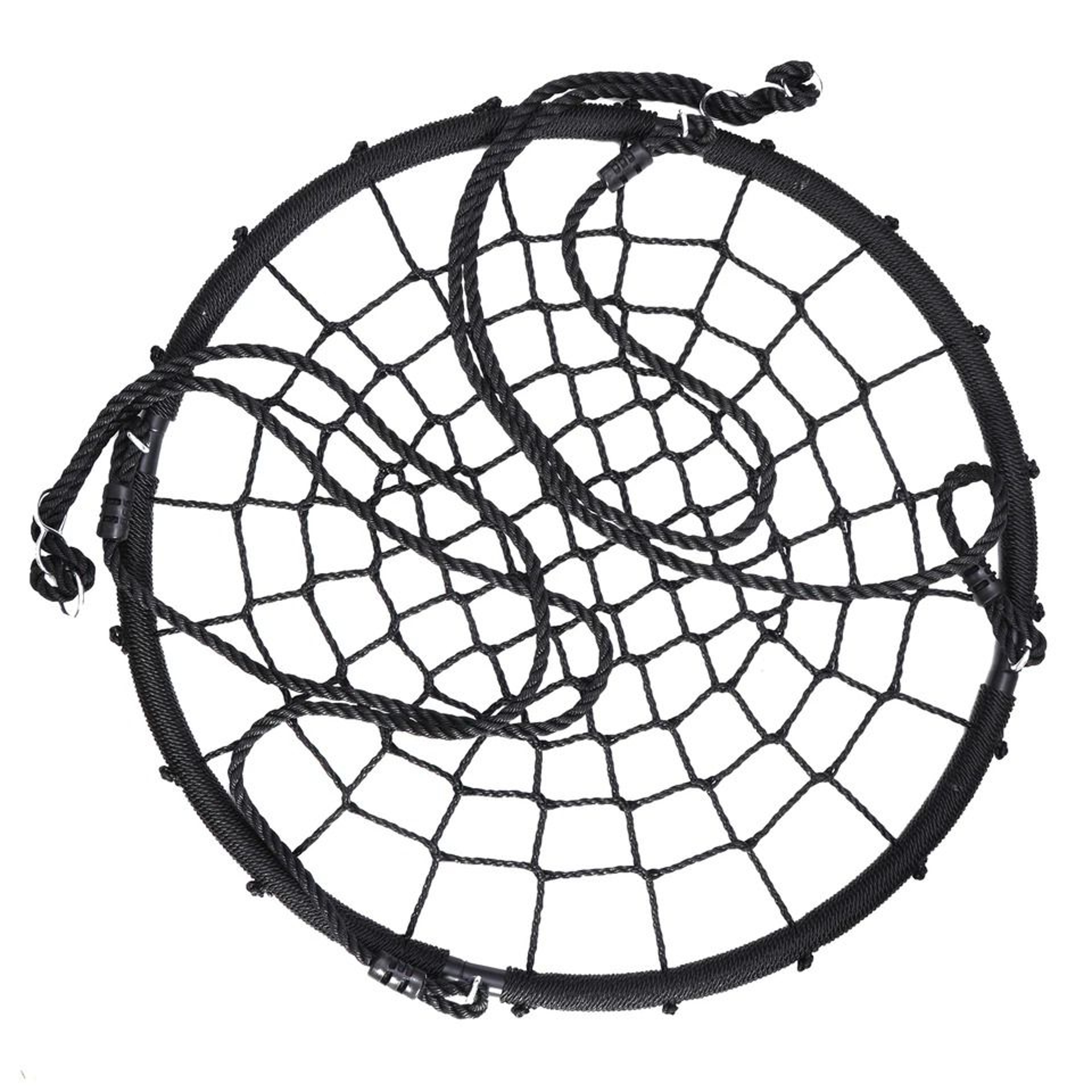 Spider Web Tree Swing Outdoor Kids Platform Swing With Heavy Duty Rope And Steel Frame 2