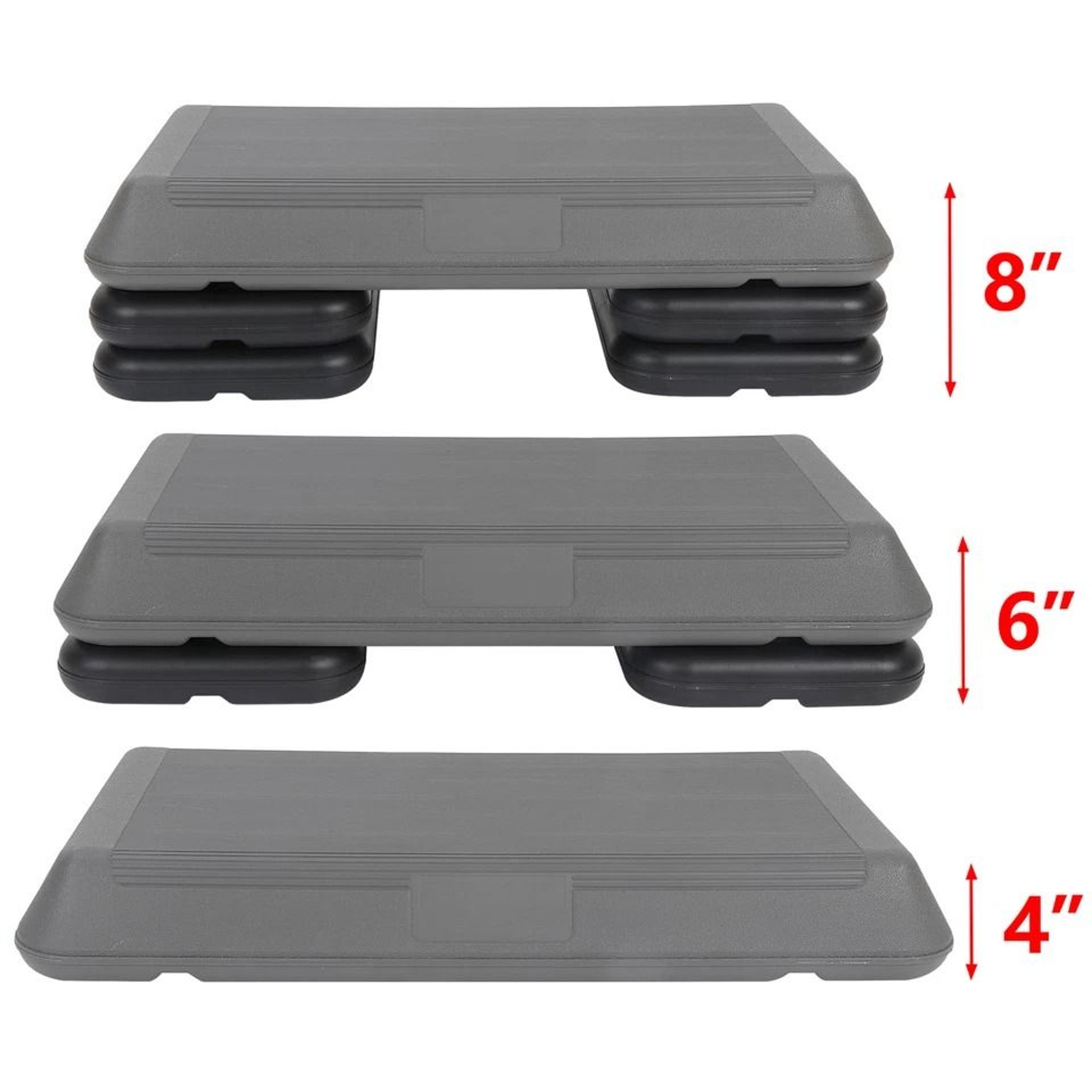 Adjustable Height Aerobic Step Platform Anti Slip Exercise Stepper For Home Cardio Workout 5