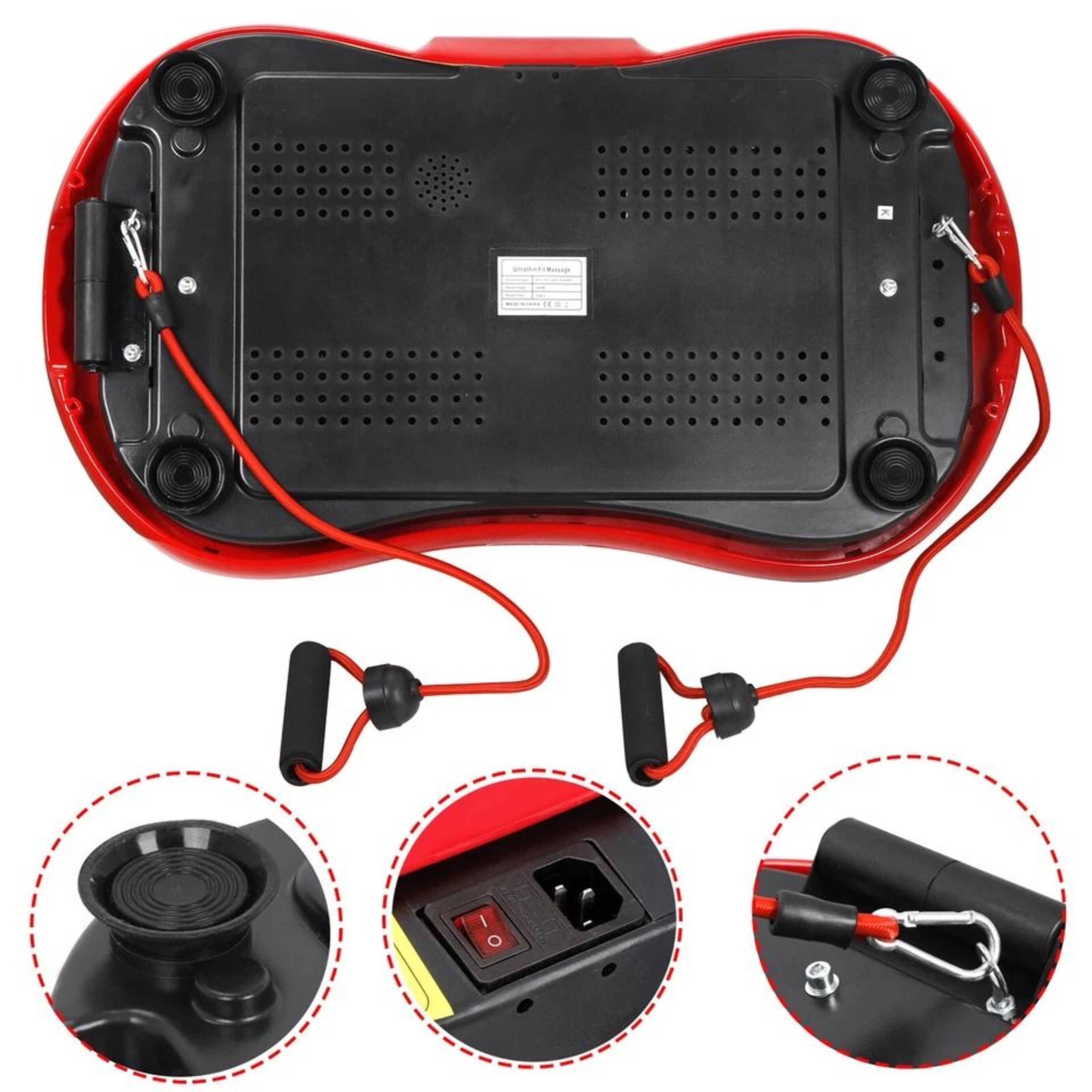 Crazy Fit Pro Vibration Platform Machine With Bluetooth  Resistance Bands For Full Body Workout 9