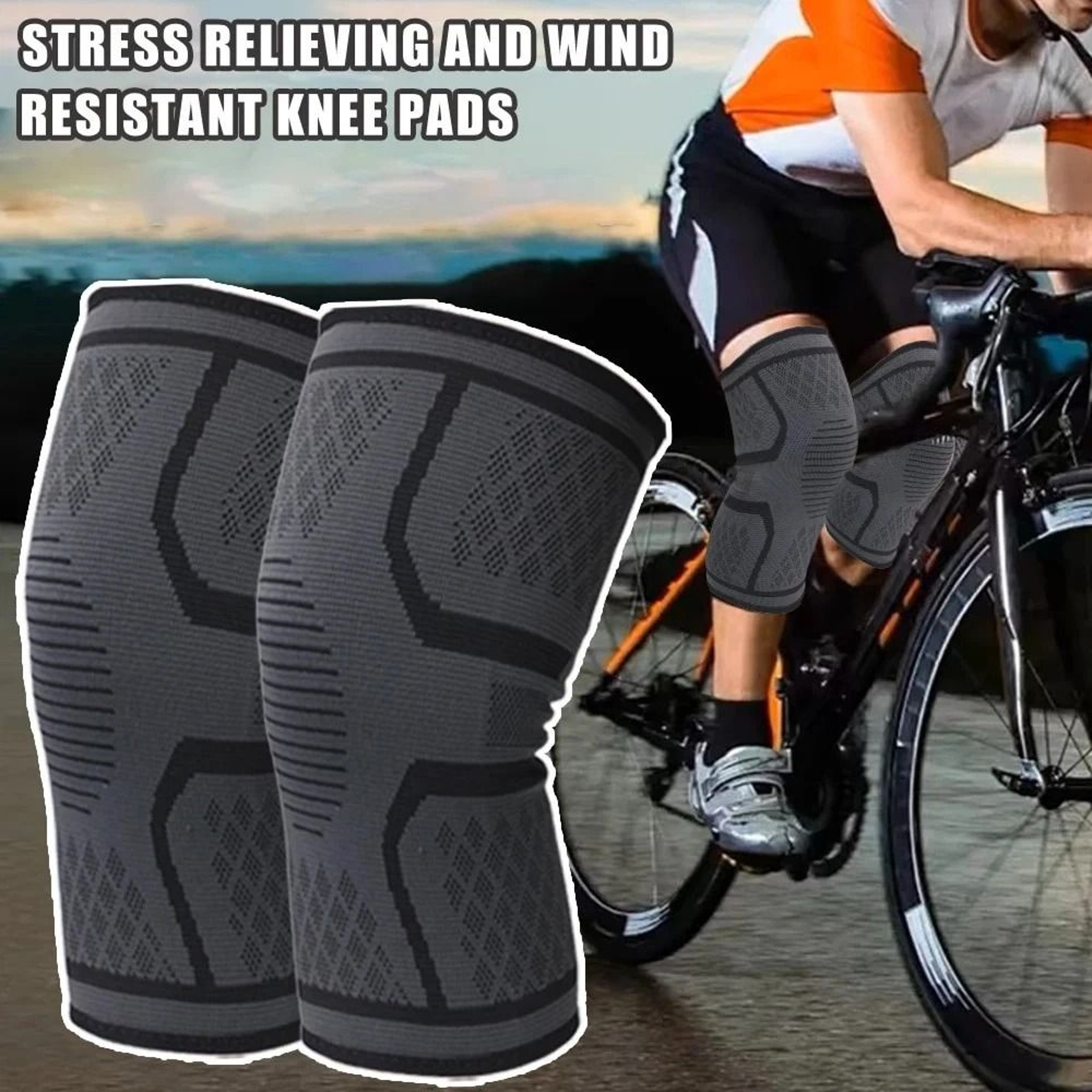 Power Flex Knee Compression Sleeve For Joint Pain Relief  Sports Support 8