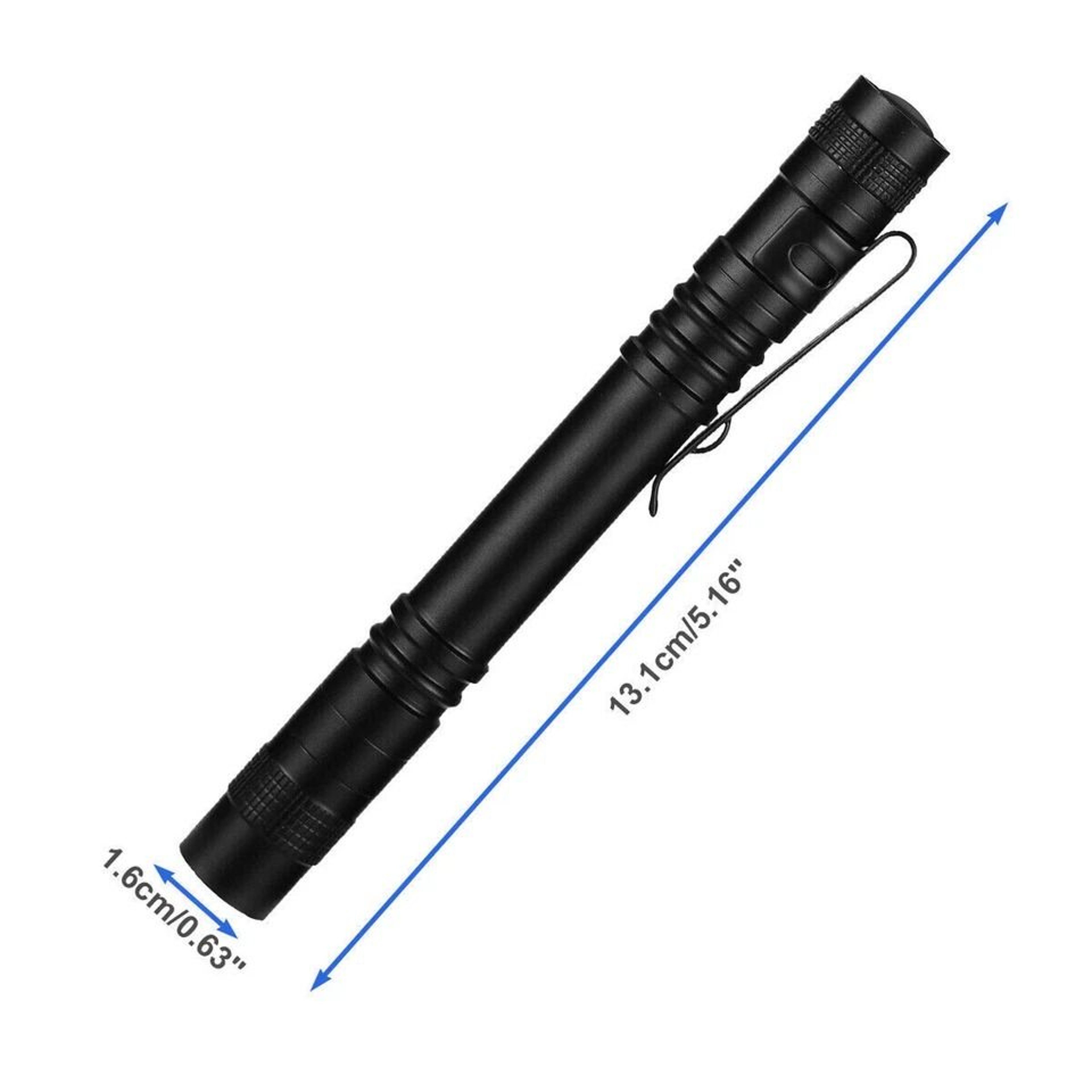 LED Mini Penlight Flashlight Pocket Clip Torch For Camping Emergency EDC 4